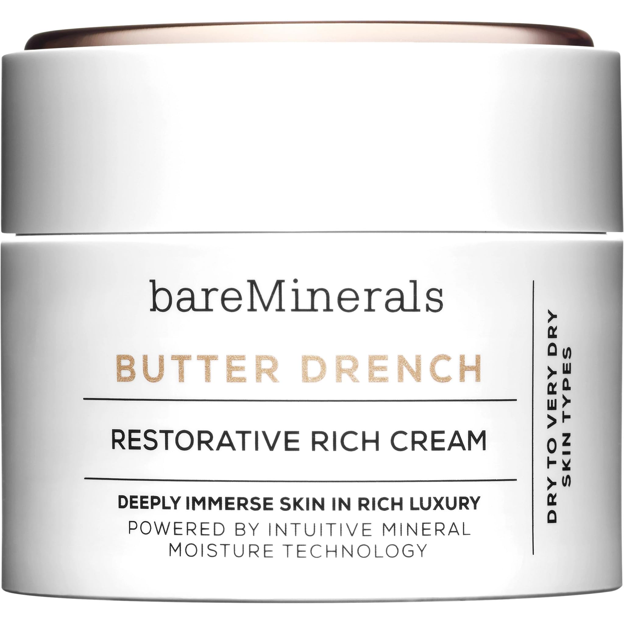 Bareminerals Butter Drench Restorative Rich Face Cream, Hydrating Face Lotion, Helps Skin Retain Moisture, Soothes Dry Skin, Non