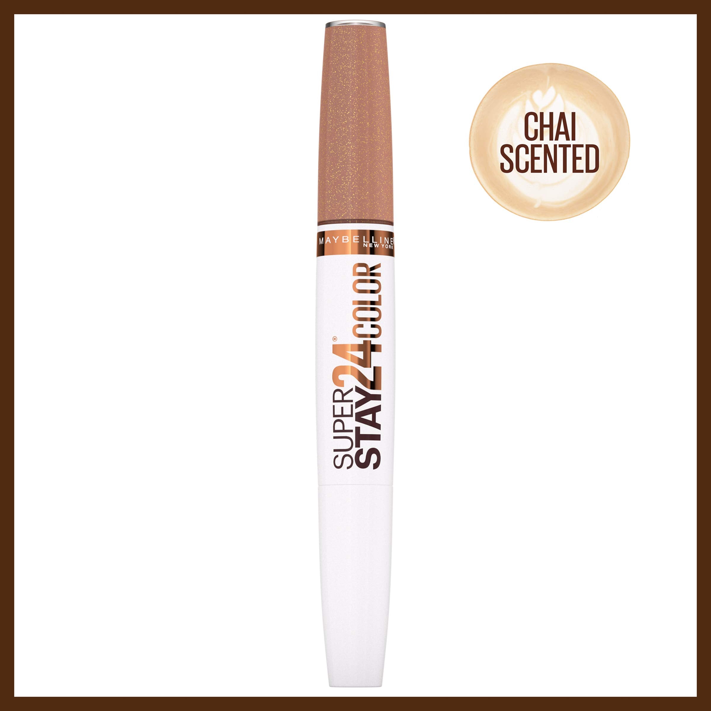 Maybelline Superstay 24, 2-Step Liquid Lipstick, Coffee Edition, Chai Once More