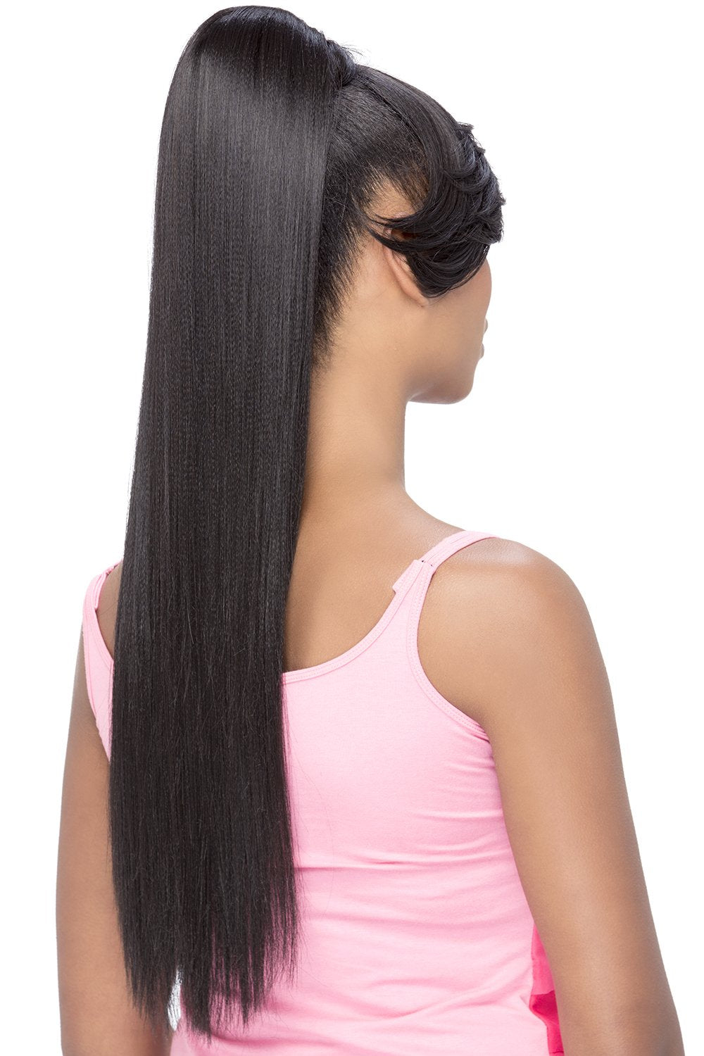 Vivica A Fox Hair Collection BP-Fendy Bang N Pony Yaki Texture New Futura Fiber, Color 4, 6.8 Ounce