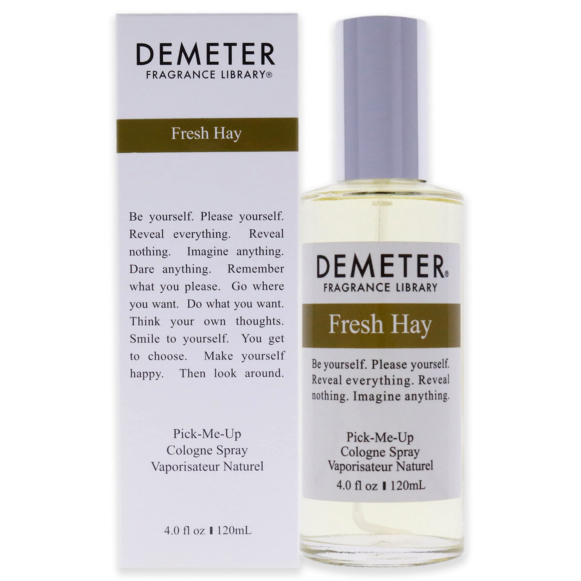 Demeter Fresh Hay Eau De Cologne Spray For Women, 4 Ounce
