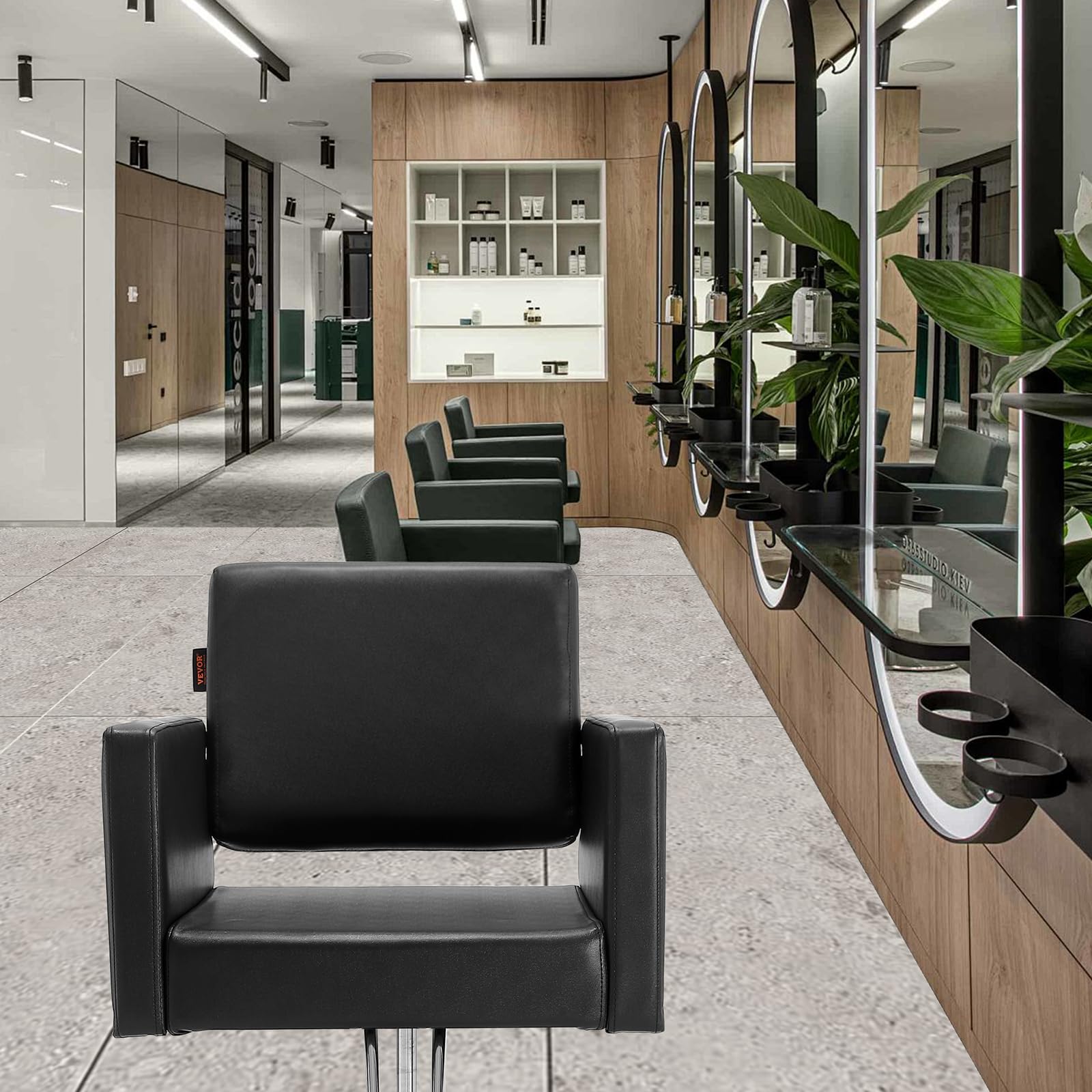 Vevor Salon Chair, Barber Chair For Hair Stylist, Styling Chair With Heavy Duty Hydraulic Pump, 360 Swivel Hair Salon Chair With