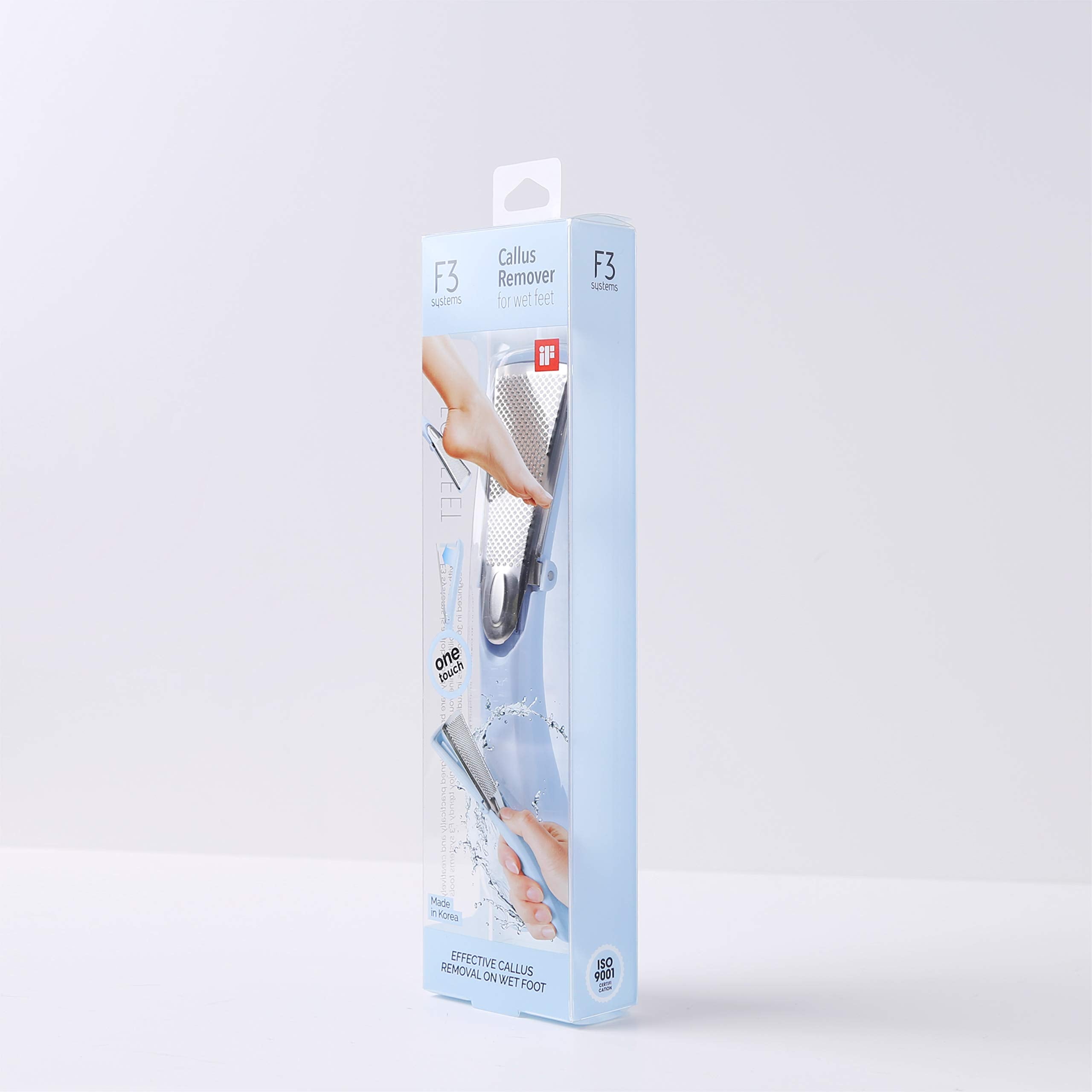 F3 Systems, Stainless Steel Callus Remover, Effective For Thick Callus And Cracked Feet Pedicure Rasp, Remove Hard Skin, Grater