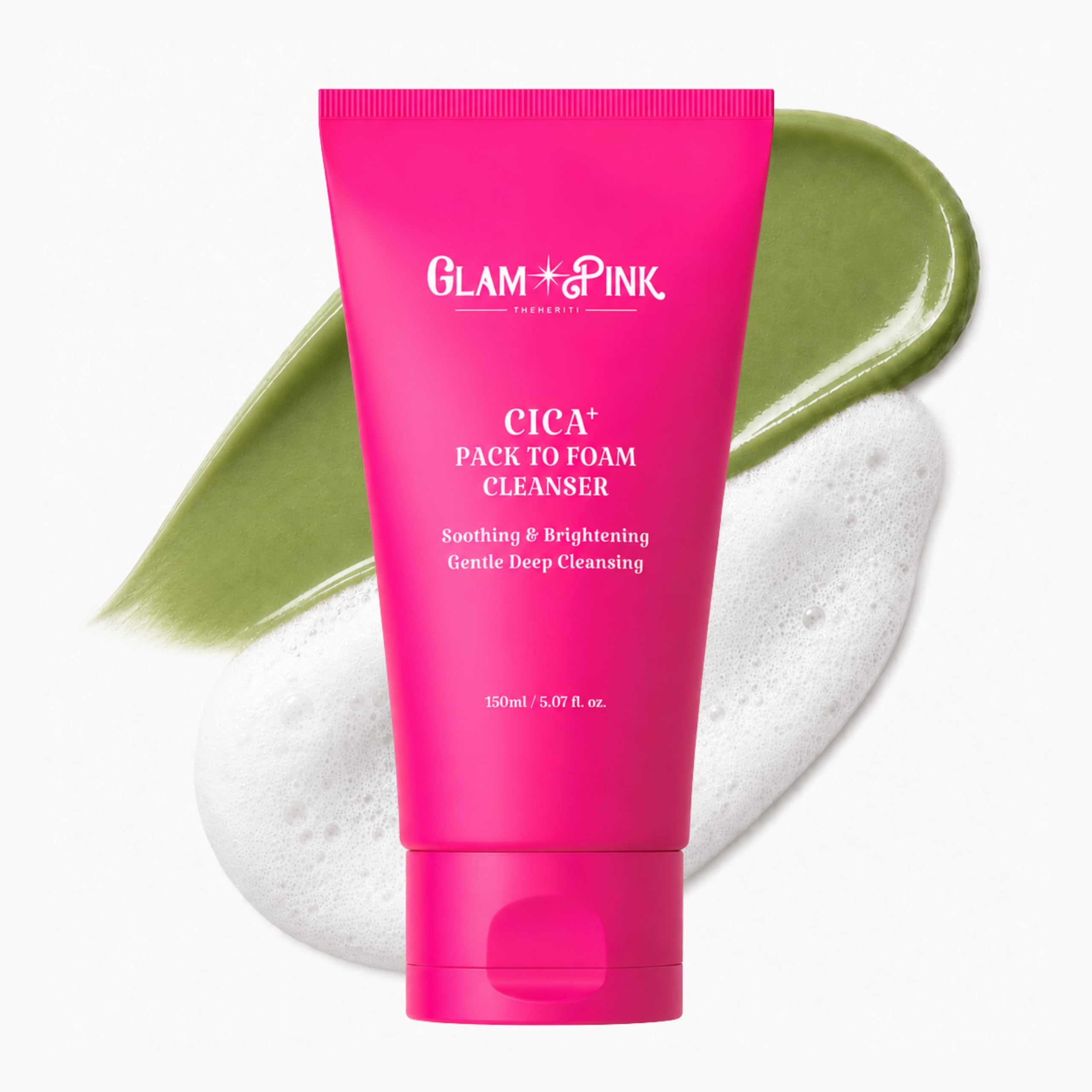 GLAM PINK CICA Plus Pack to Foam Cleanser
