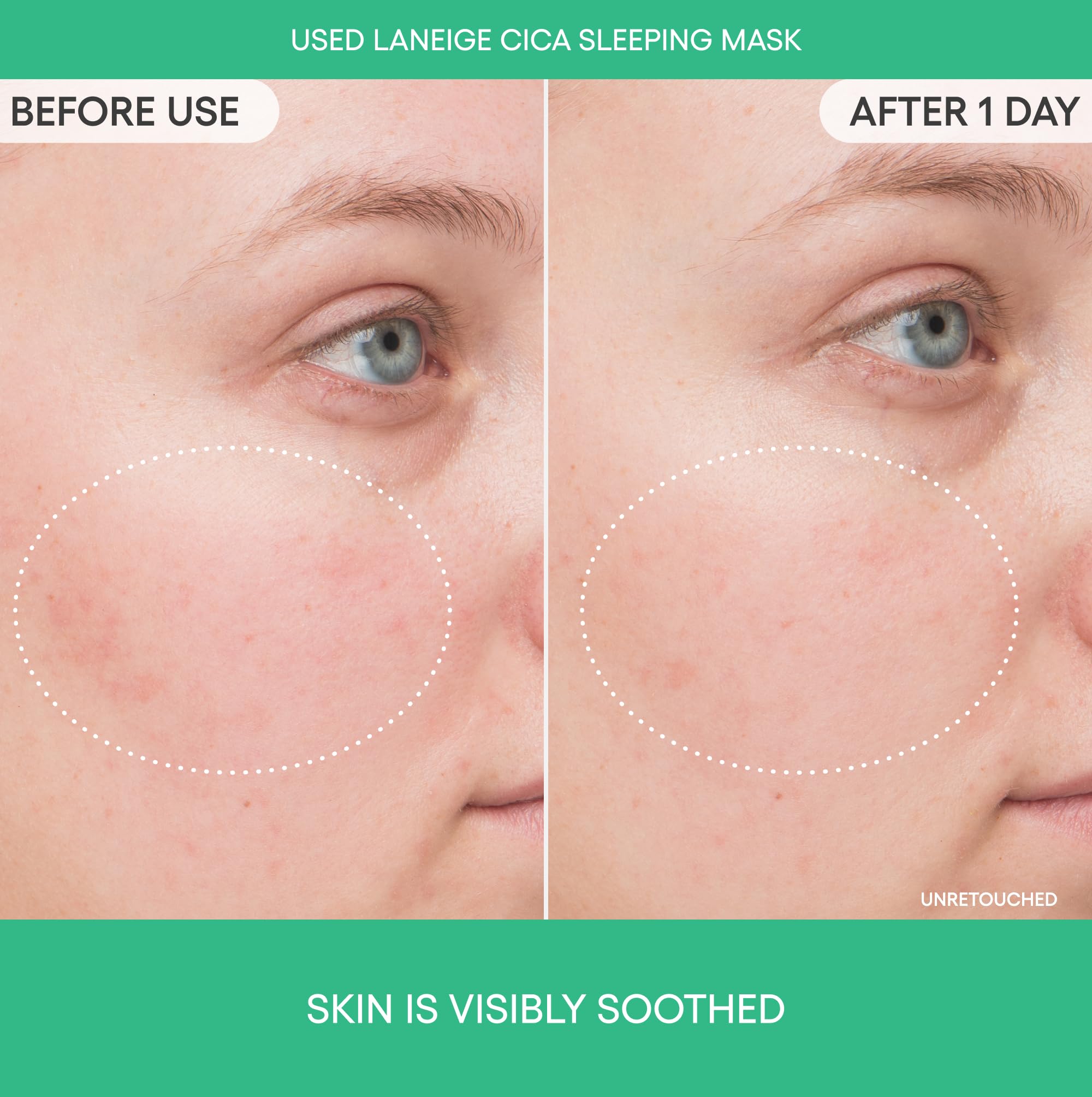 LANEIGE Cica Sleeping Mask: Korean Sensitive Skin Sleeping Mask for Soothing Hydration & Barrier Repair