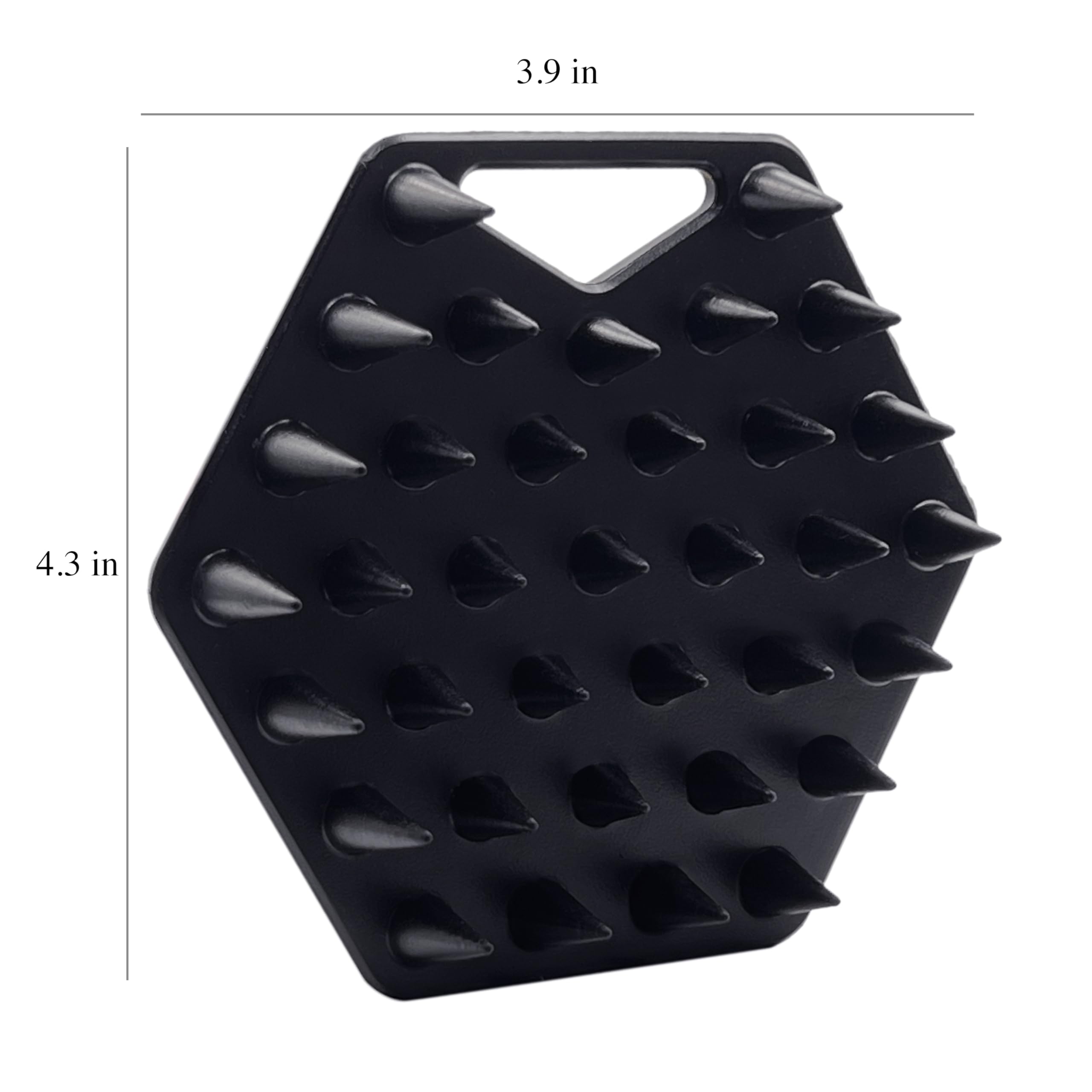 The Beard Black Silicone Beard Scrubber, Facial Hair Exfoliator Brush, Deep Cleans, Removes Beardruff & Dandruff, Unclogs Pores