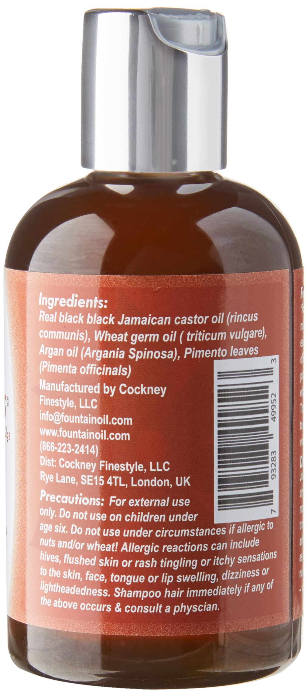 FOUNTAIN Mighty Roots - Damaged - Receding - Edges - Bald Spot - Thinning Hair Oil - Applicator Bottle - 4 Fl Oz