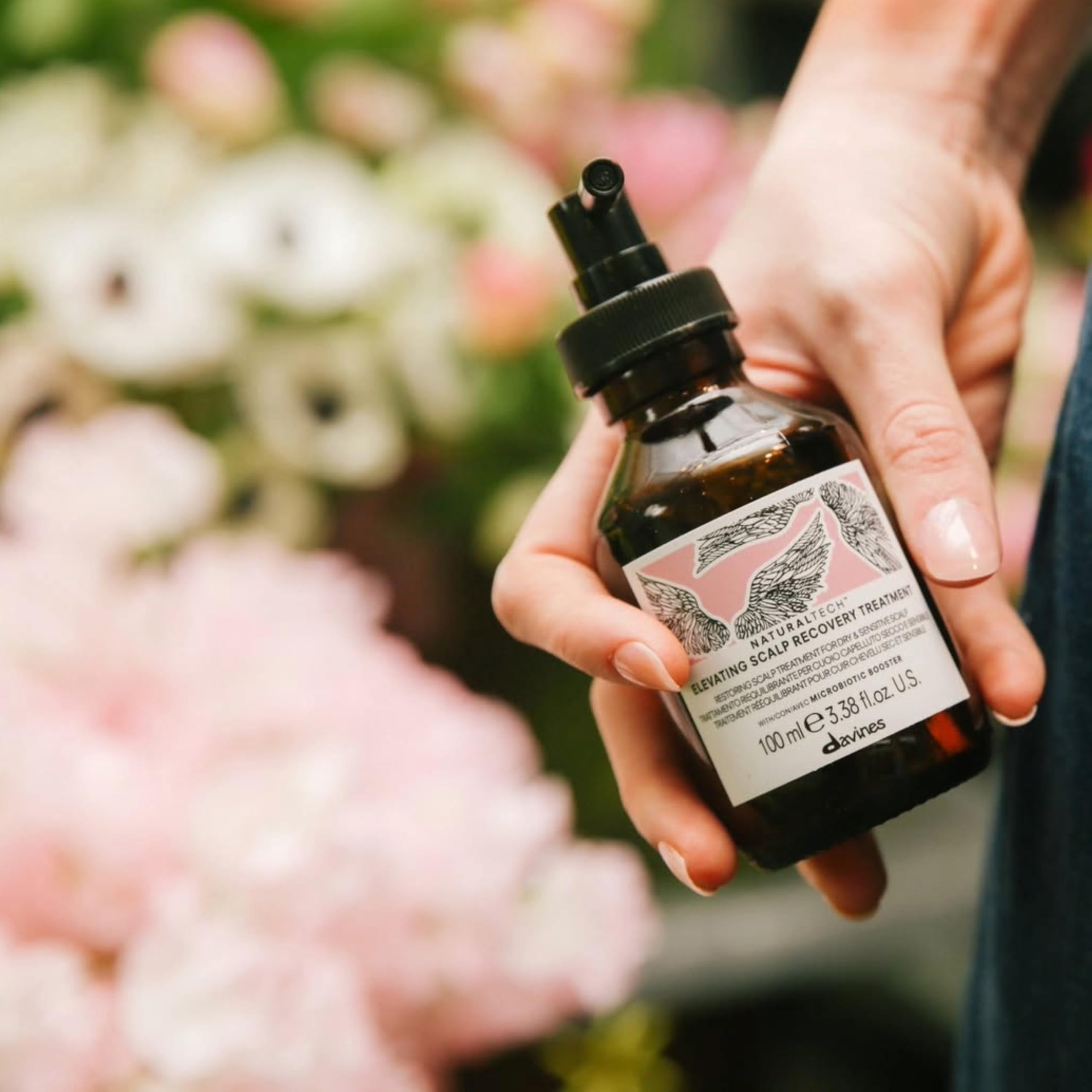 Davines Naturaltech ELEVATING Scalp Recovery Treatment, Leave-On Treatment For Sensitive And Dehydrated Scalp, Help To Reduce It