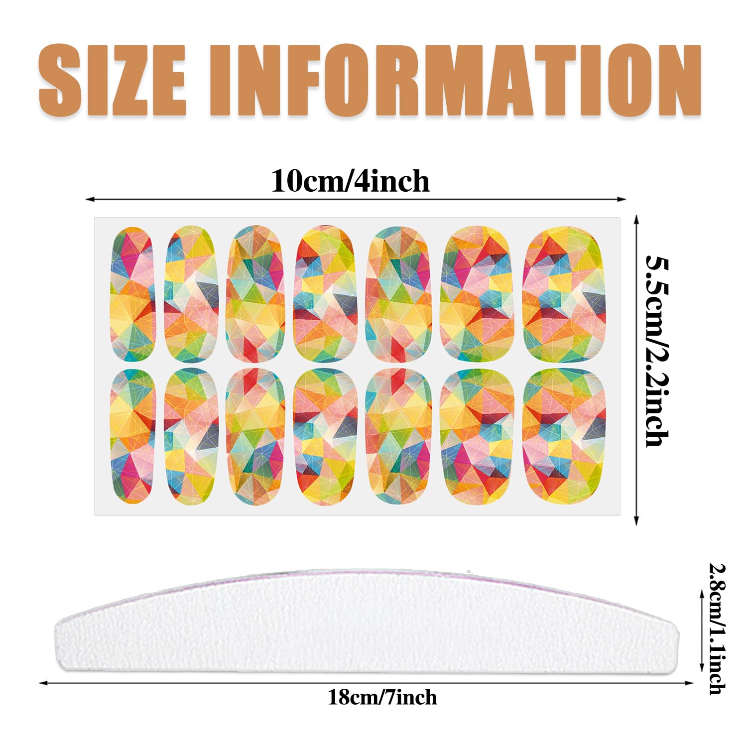 Wokoto 12 Sheets Graffiti Nail Polish Stickers Full Nail Wraps For Women Aurora Gradient Gel Nail Strips Nail Polish Strips For