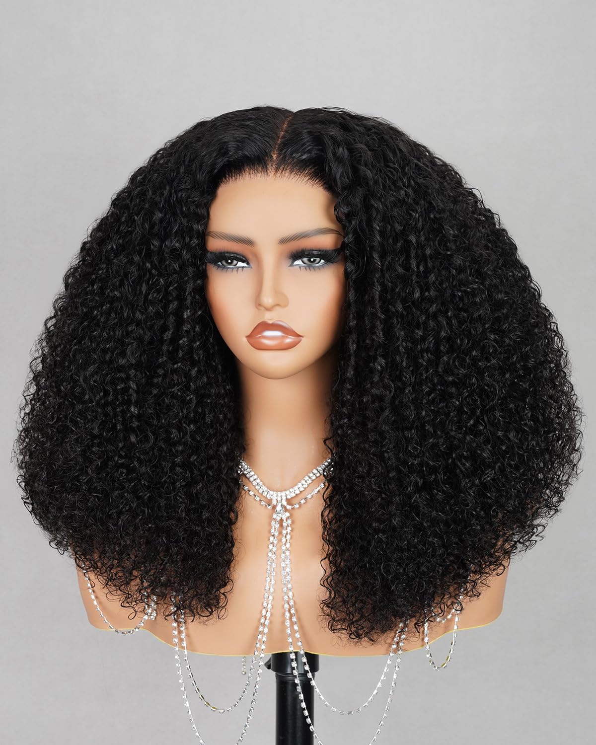 MEGALOOK Salon-Quality Ready to Go Glueless Wig Special Kinky Curly Wig Human Hair 250% Density Pre Cut HD Lace 6x6 Deep Parting