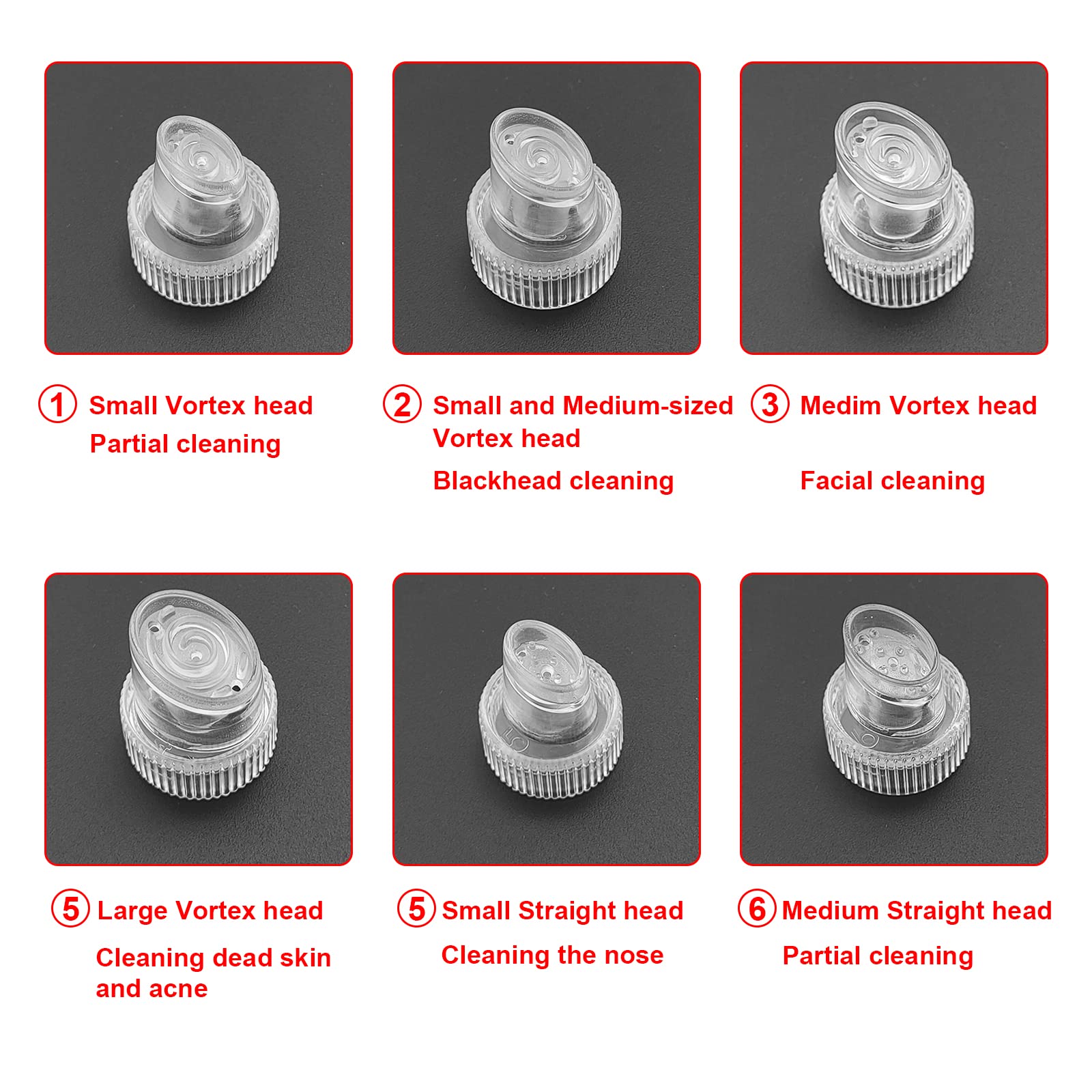 Face Care Beauty Machine Spare Parts Hydro Dermabrasion Aqua Peel Water Scrub Tips Caps 6 Plastic HydraDermabrasion 2 Diamond Mi