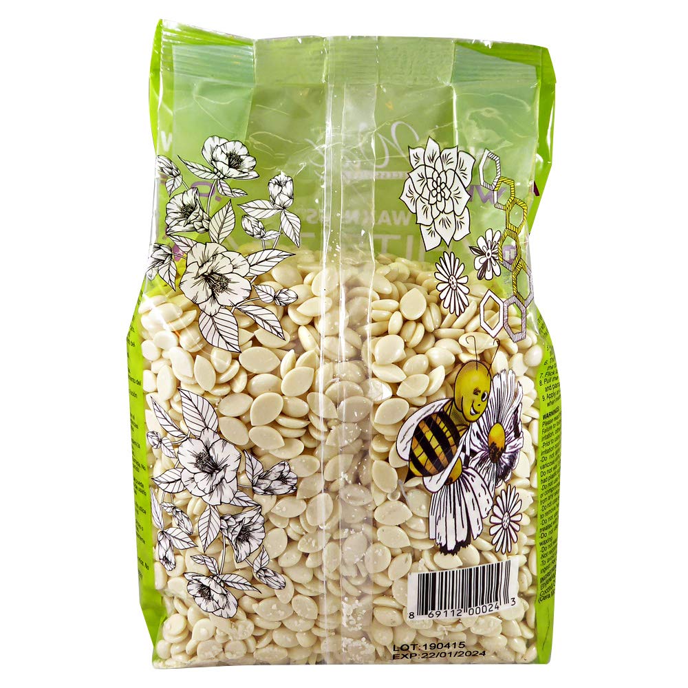 Waxness Wax Necessities Film Hard Wax Beads White Tea Cream 2.2 Pound