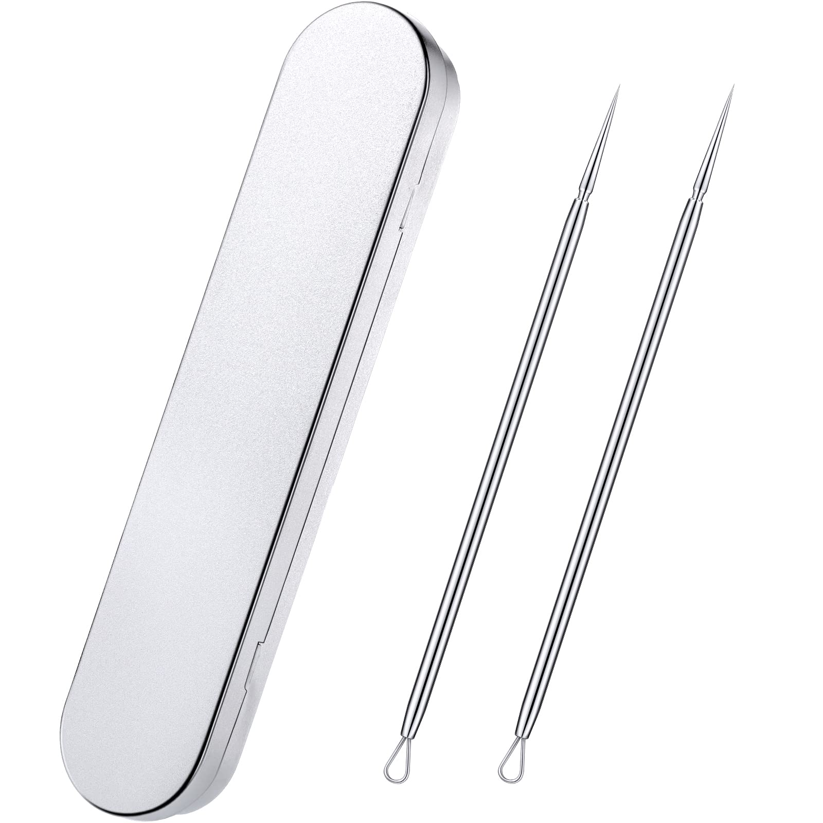 Titanium Lancet Needle Pimple Popper Tool Facial Milia Remover Blackhead Blemish Remover Blackhead Whitehead Extractor Professio