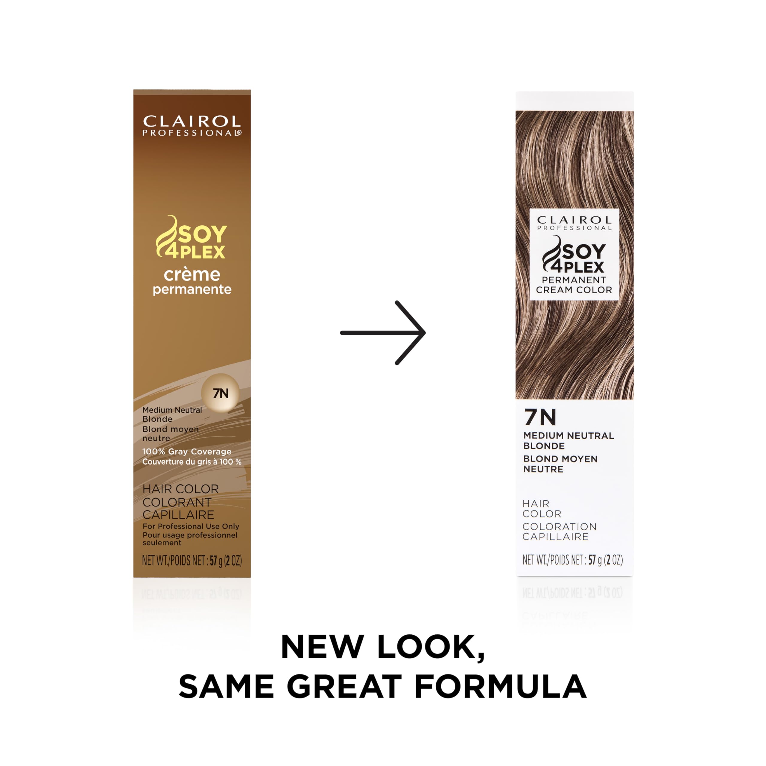 Clairol Professional Crme Permanente, 7n Med Neutral Blonde, 2 oz. - Packaging May Vary