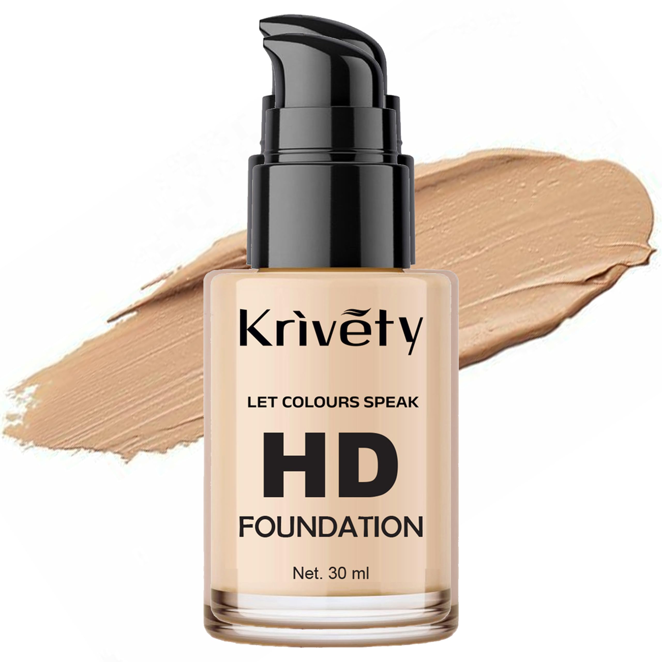 Krivety Let Colours Speak High Coverage Waterproof Base Foundation (30Ml)