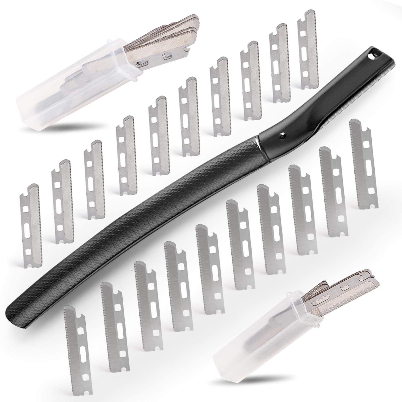 tEEZErshop Dermaplane Razor for Women Face with 20PCS Blades,Professional Facial Razors for Peach Fuzz and Eyebrow Hair Removal,