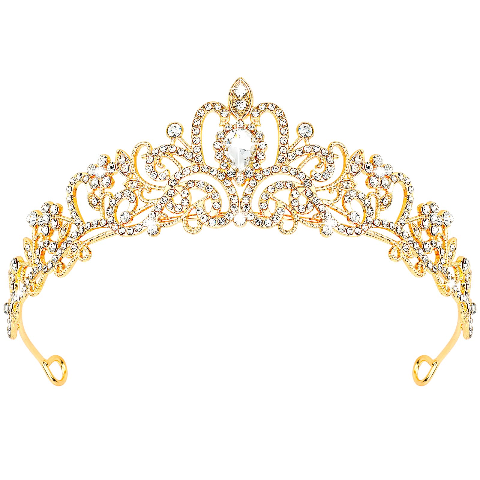 CIEHER Gold Tiara Crowns for Women Girls Princess Crown Tiaras for Women Tiaras for Girls Bridal Wedding Prom Quinceanera Birthd