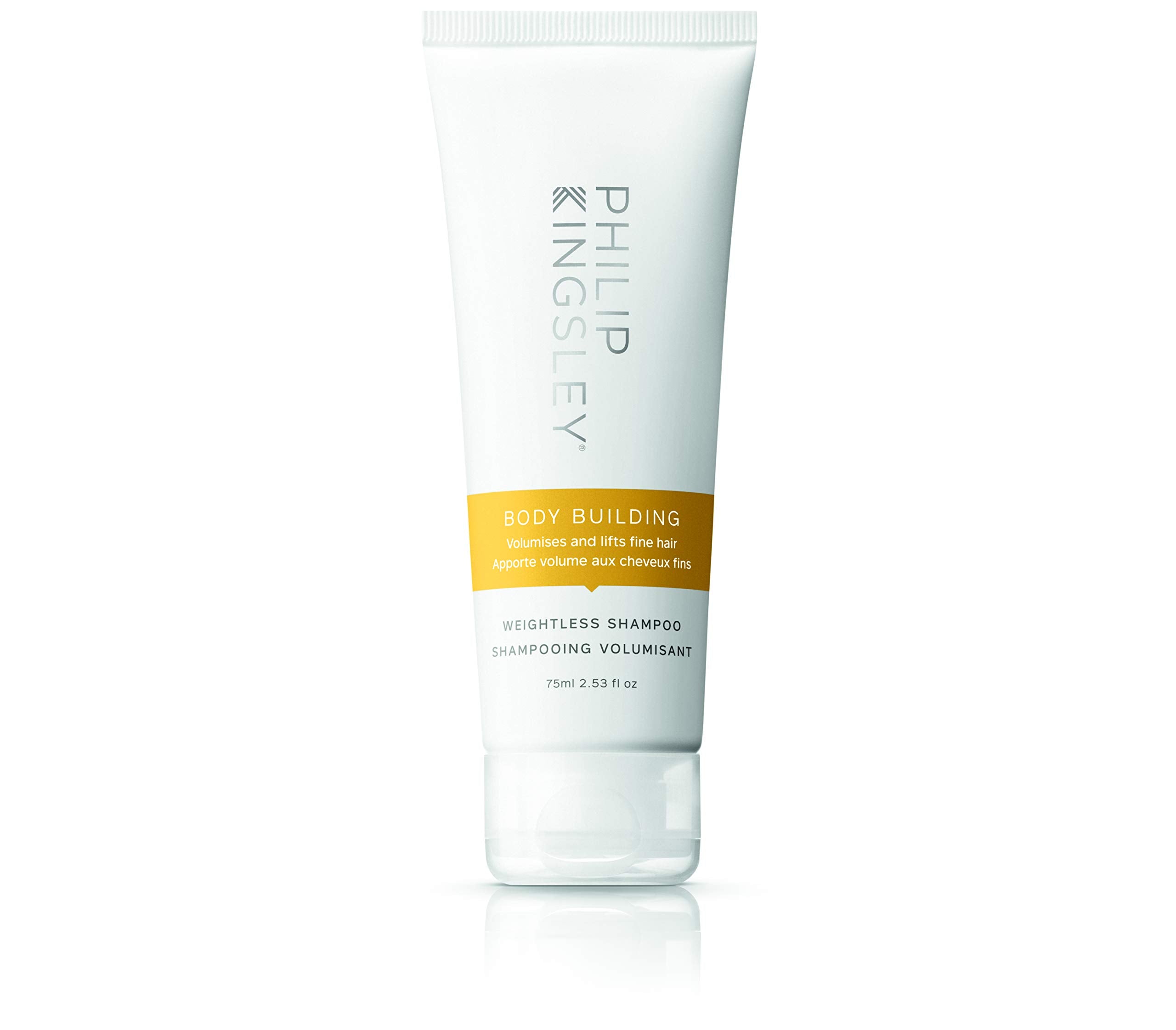PHILIP KINGSLEY Body-Building Weightless Shampoo Volumizing for Fine Limp Flat Flyaway Hair, Adds Volume, Lifts, and Shine, 2.5 