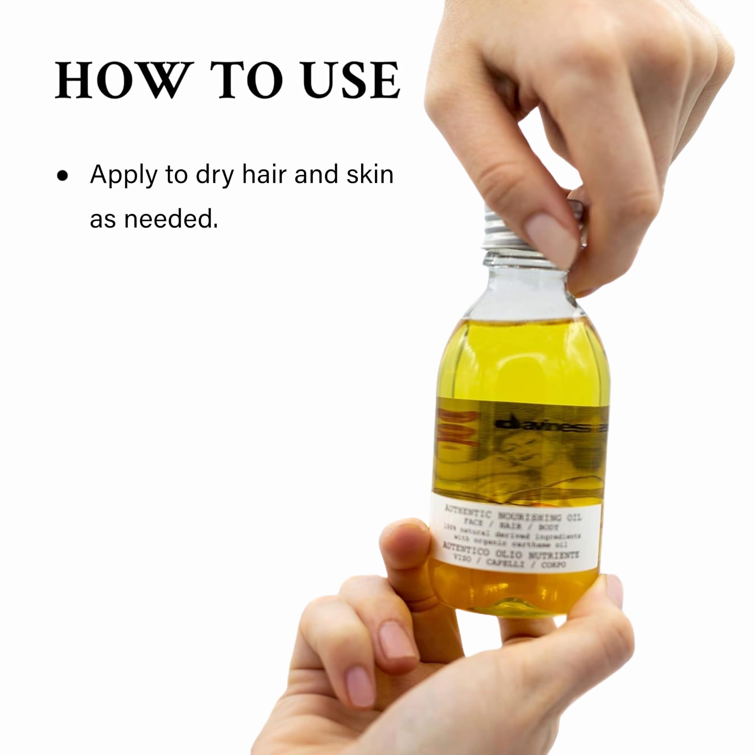 Davines Authentic Nourishing Oil, 4.73 Fl Oz (Pack of 1)