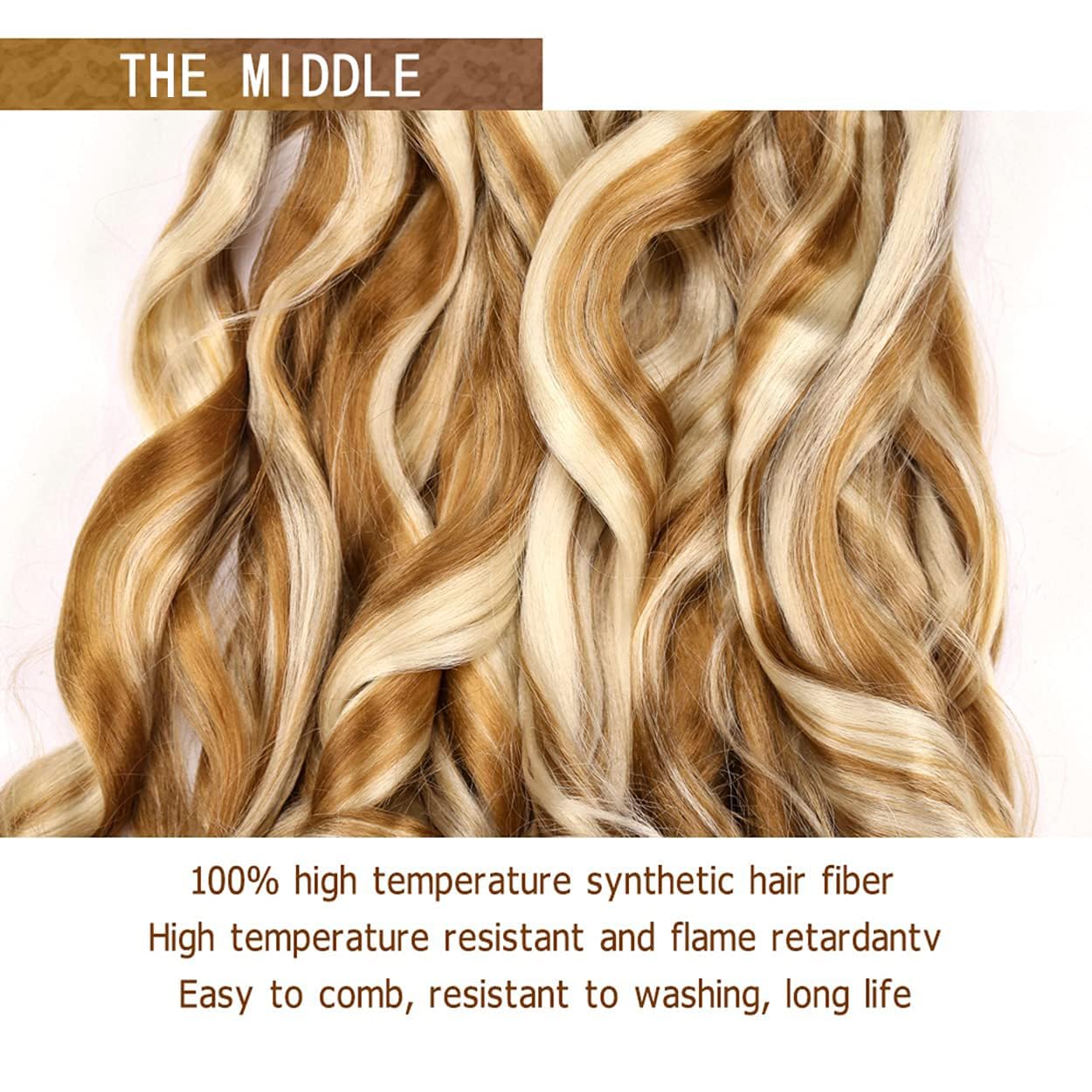 Amir Hair 8 Packs French Curly Braiding Hair 16 Inch Loose Wave Braiding Hair Pre Stretched Synthetic Hair Extensions (27613#)
