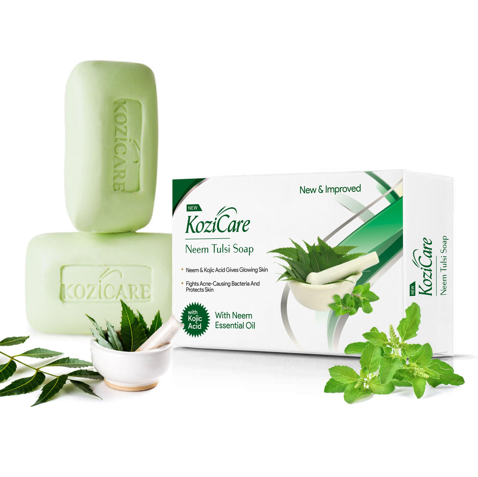 Kozicare Kojic Acid Soap & Glutathione Soap | Neem Soap | Detan Soap | Neem Tulsi Soap | Soaps For Bath | Bathing Soaps | Bath S