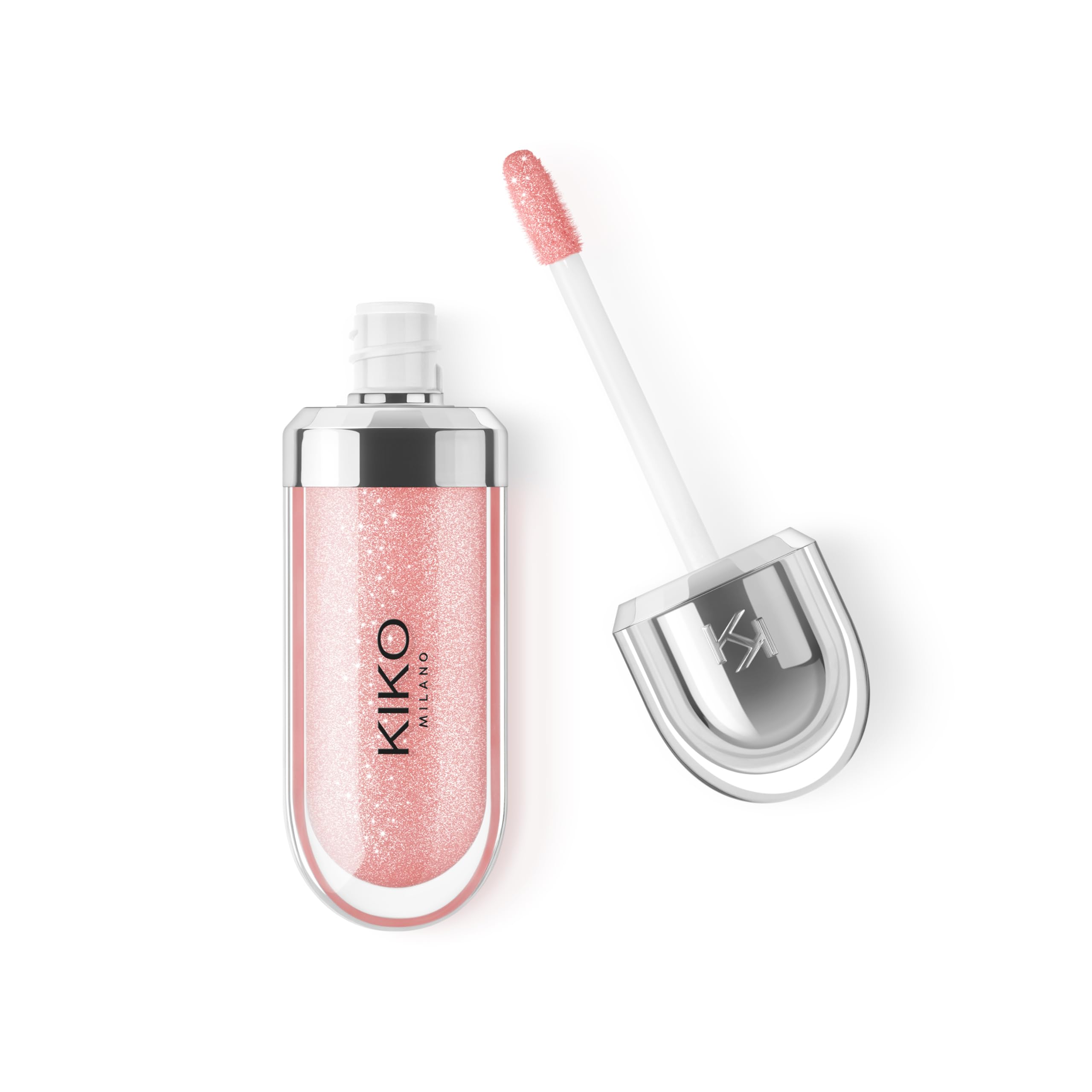 Kiko 3D Hydra Lipgloss - Softening Lip Gloss, Pearly Peach Rose, 1 Count, Model KM0020201800444