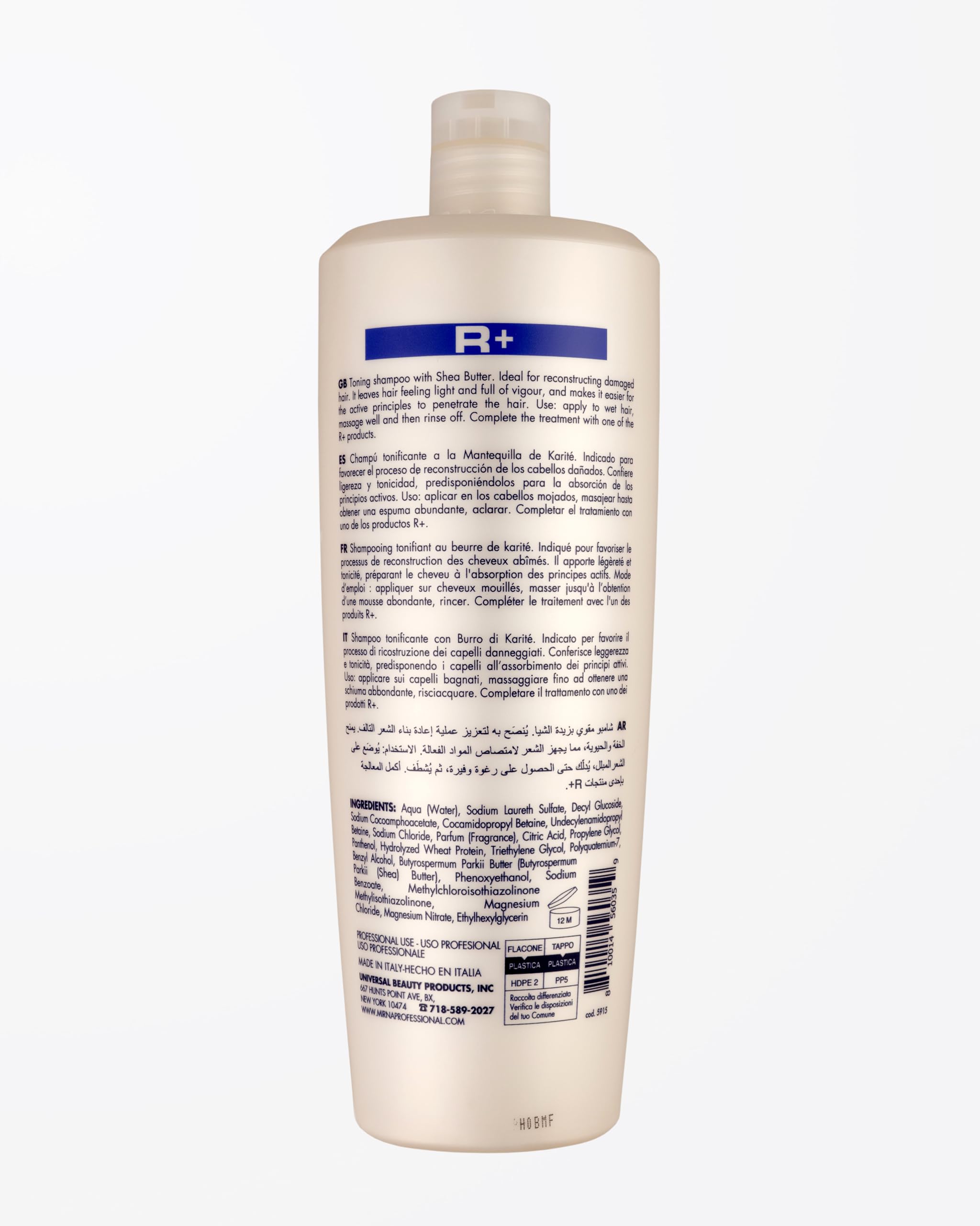 Mirna Professional R+ Reconstruction Protective Shampoo 500ml - 16.9oz
