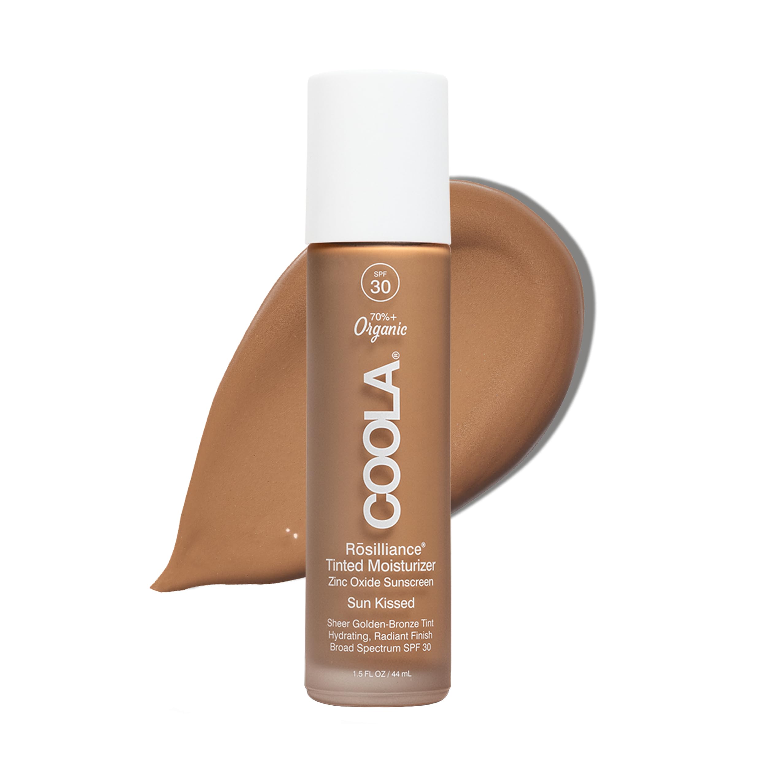 COOLA Rosilliance SPF 30 Tinted Mineral Face Sunscreen, Sun Kissed, 1.5 oz
