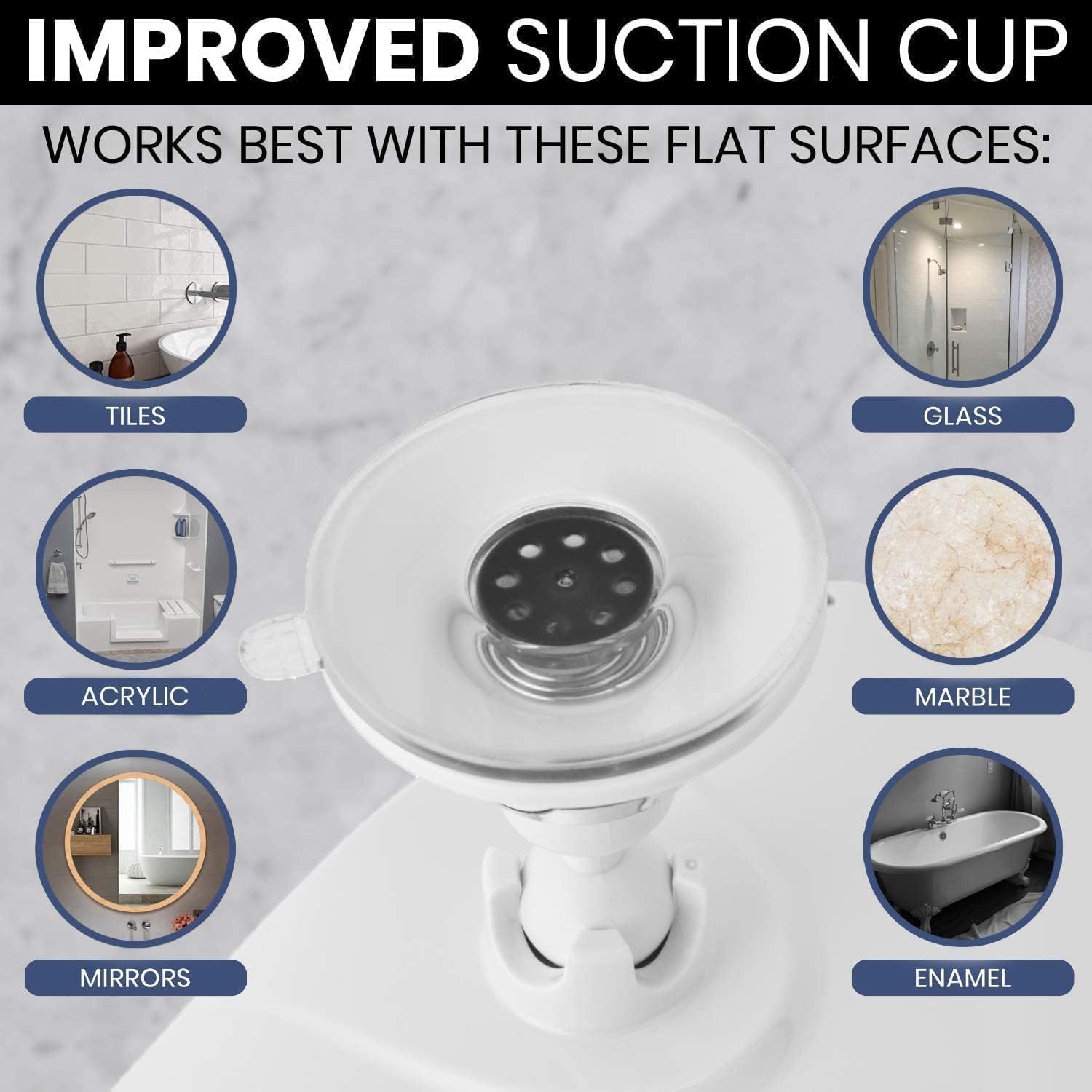Mirrorvana Shower Shaving Mirror With Dual Anti Fog - Fogless Shatterproof Surface With Razor Holder And Strong 360 Suction Cup
