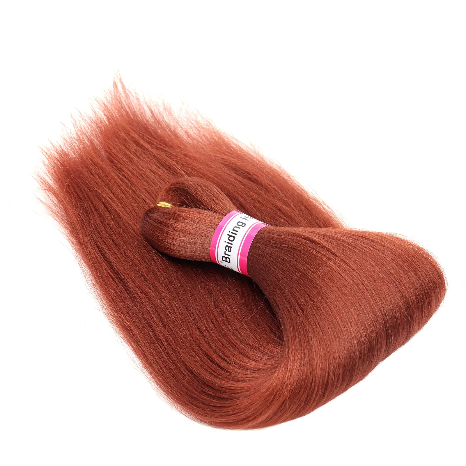 Ginger Braiding Hair Pre Stretched 16 Inch 8 Packs Braiding Hair Extensions For Crochet Box Braids Twists Locs Hair Itch Free So