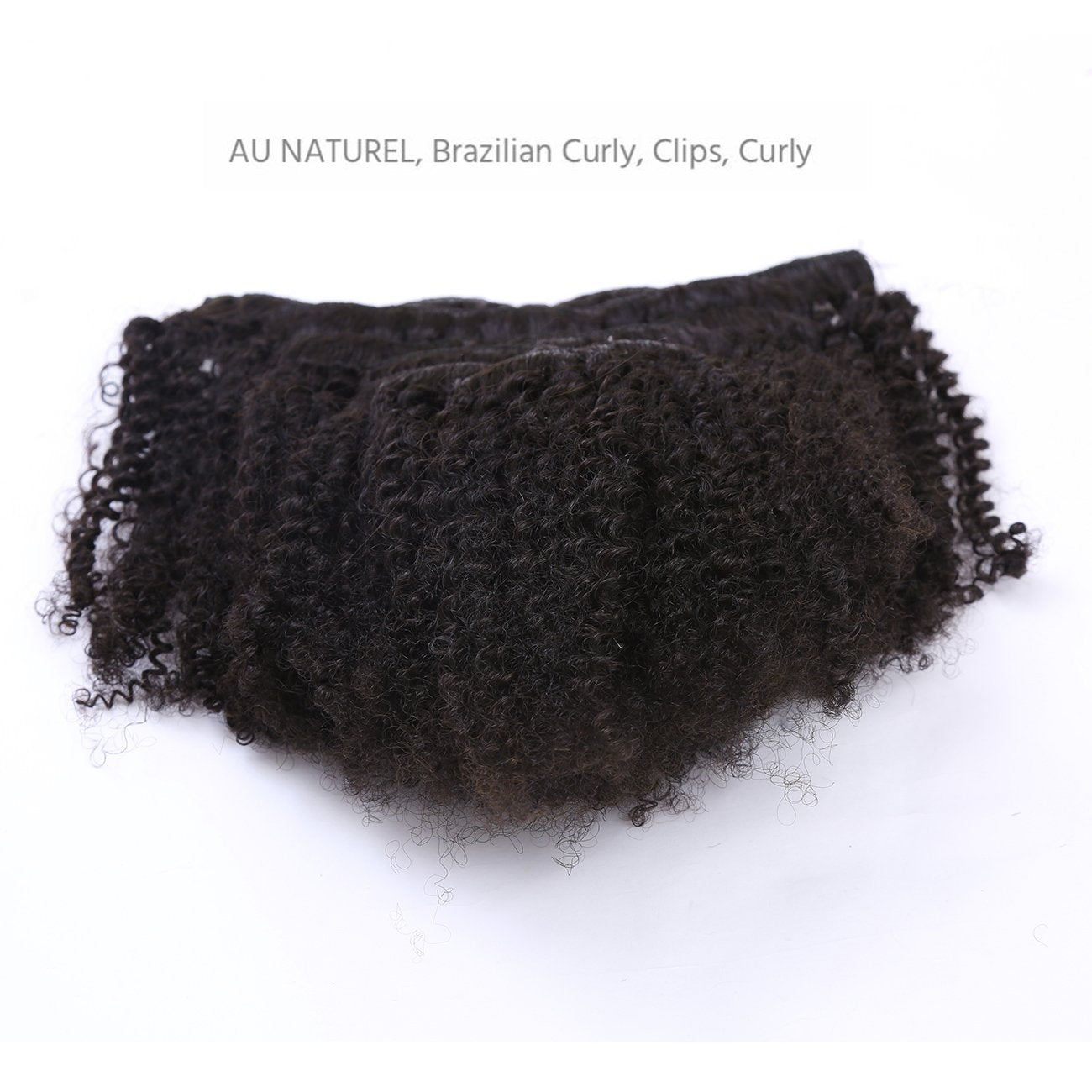 Afro Kinky Curly Clip In Human Remy Hair Extensions Brazilian Curly Clips Hair Extensions 4B 4C 8A Virgin Thick Natural Black Co