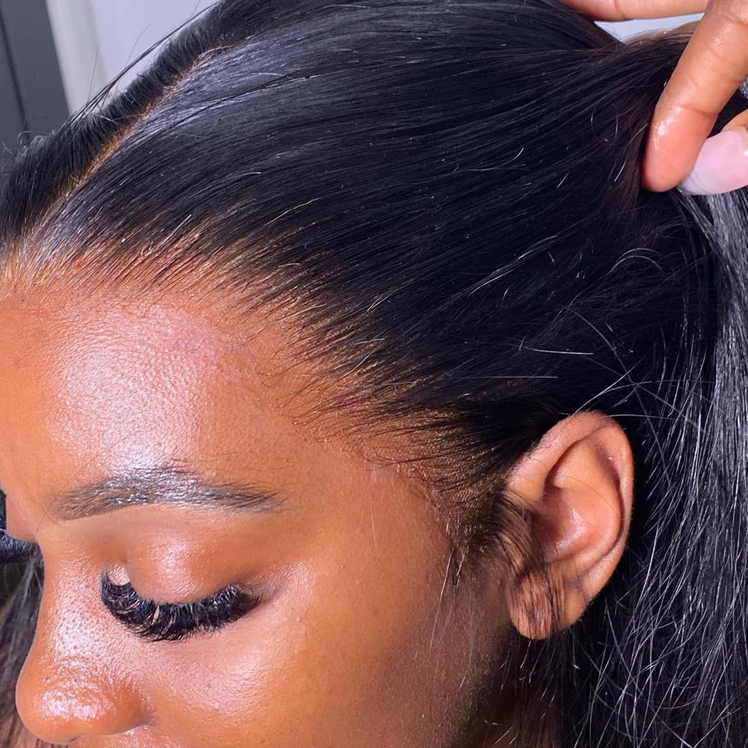 BEEOS 13x6 Full Frontal SKINLIKE Real HD Lace Wig, Pre-Plucked Bleached Knots 0.10mm Ultra-thin Invisible Swiss HD Lace 180% Den