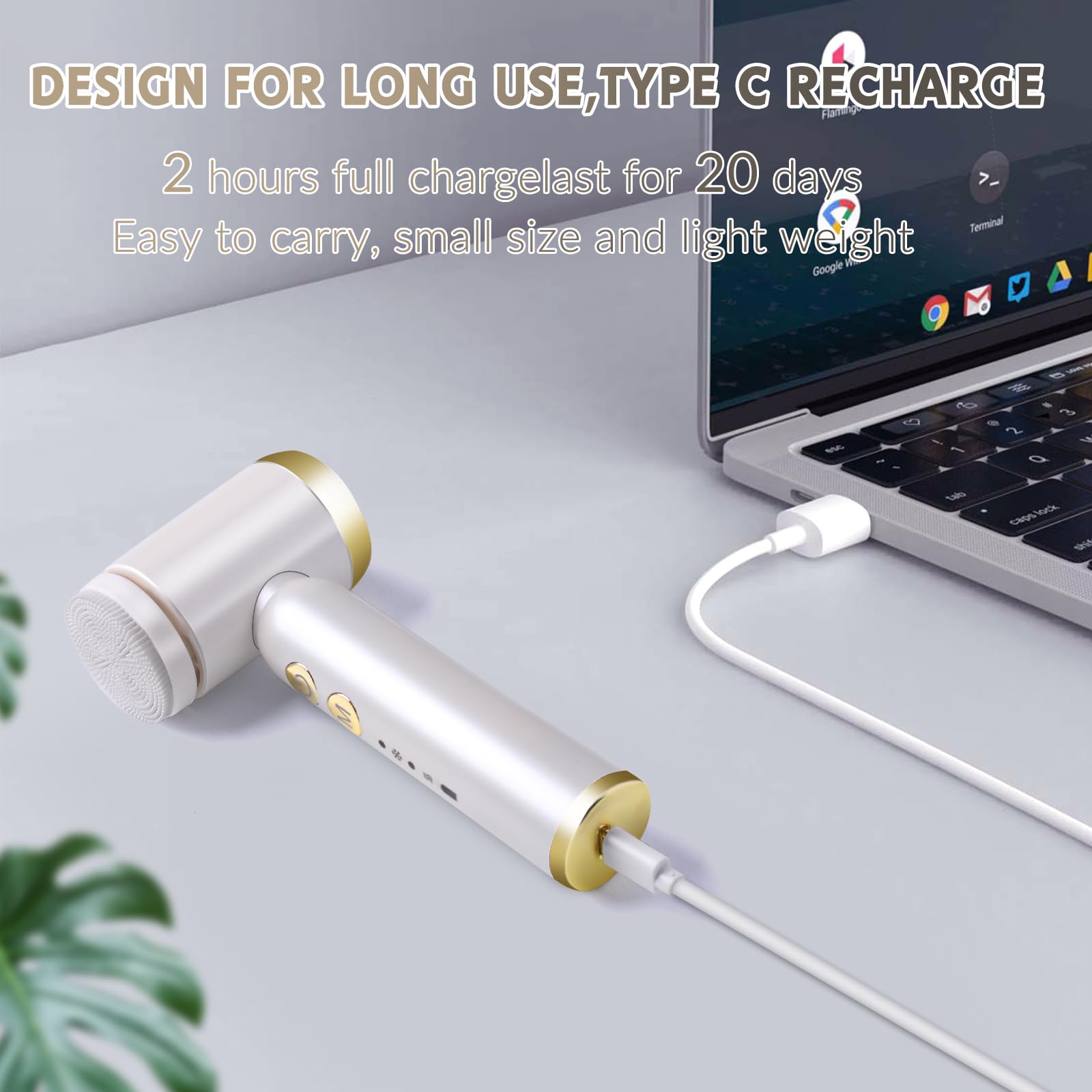 Landmore Facial Cleansing Brush, 8 In 1 Spin Face Wash Brush Rechargable Waterproof Face Scrubber With 6 Brush Heads, 3 Speeds F