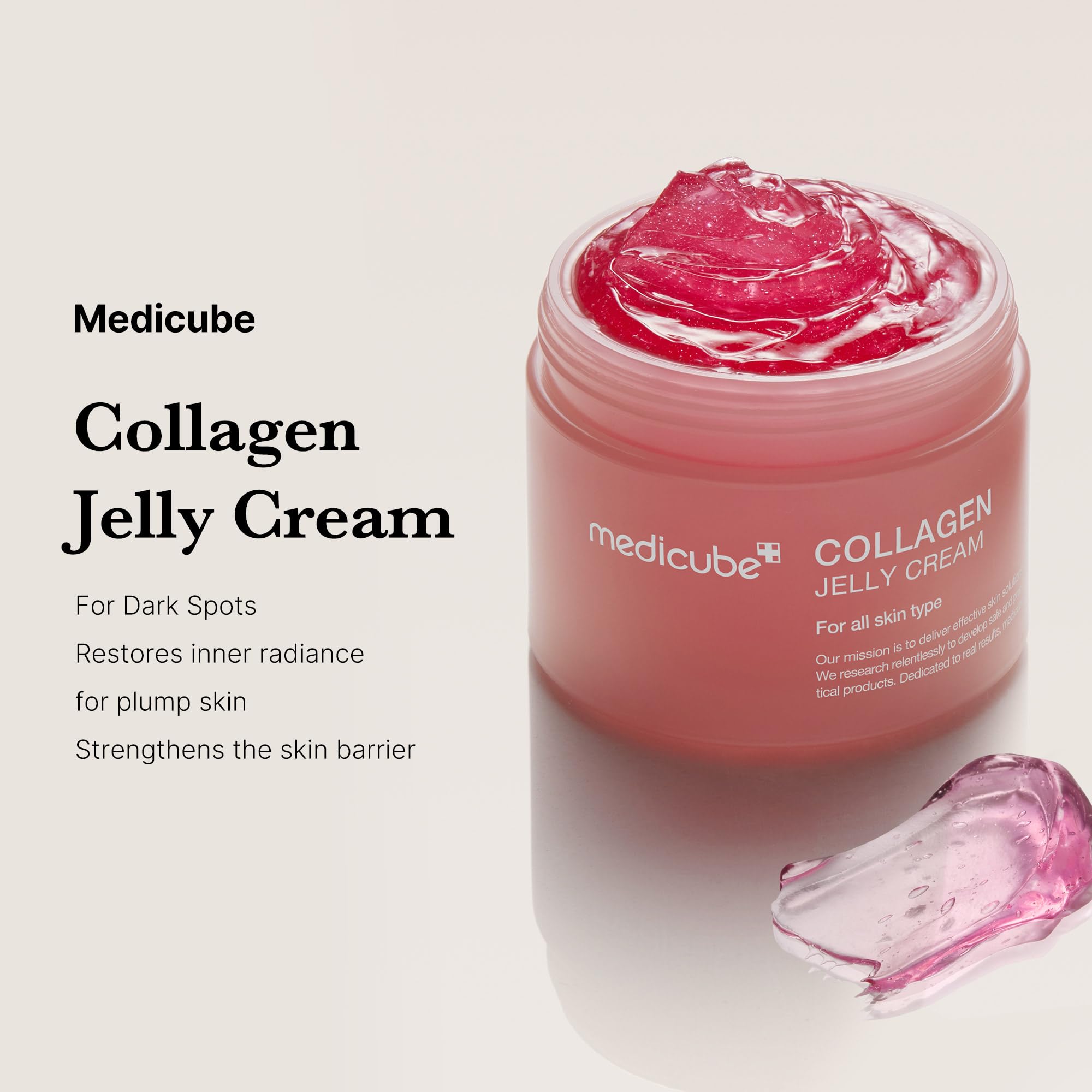 Medicube Collagen Jelly Cream- Niacinamide & Freeze-Dried Hydrolyzed Collagen - Boosts Skin'S Barrier Hydration And Gives 24H Gl