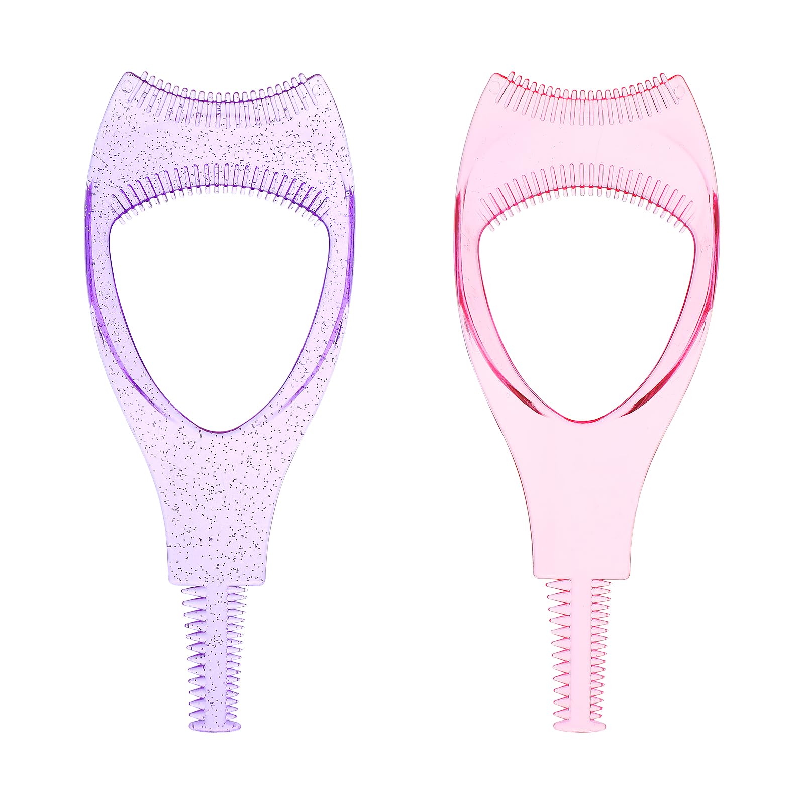 WLLHYF 2 Pack Mascara Shield Guard Makeup Eyelash Buddy 3 in 1 Eye Lash Applicator Tool Beauty Cosmetic Mascara Separator Comb P
