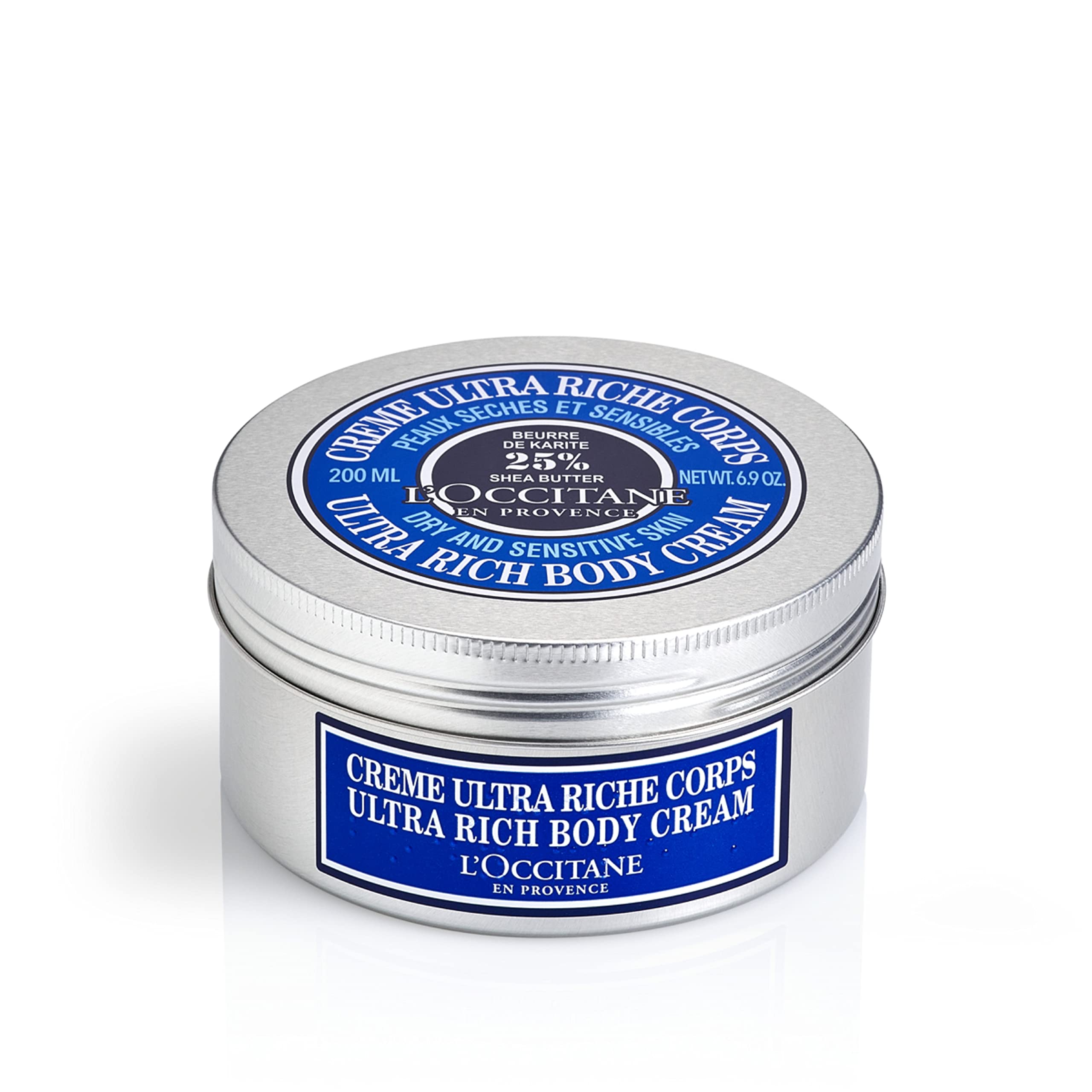 L   Occitane Ultra Rich Body Cream, Moisturizing & Smoothing Body Lotion 6.9 Oz.