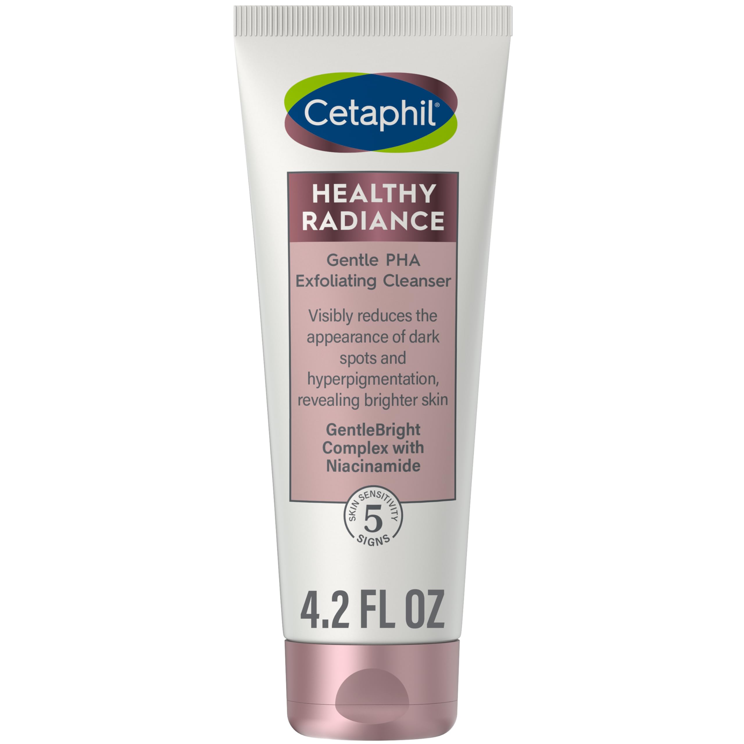 Cetaphil Face Wash, Healthy Radiance Gentle Exfoliating Cleanser, Visibly Reduces Look Of Dark Spots And Hyperpigmentation, Desi