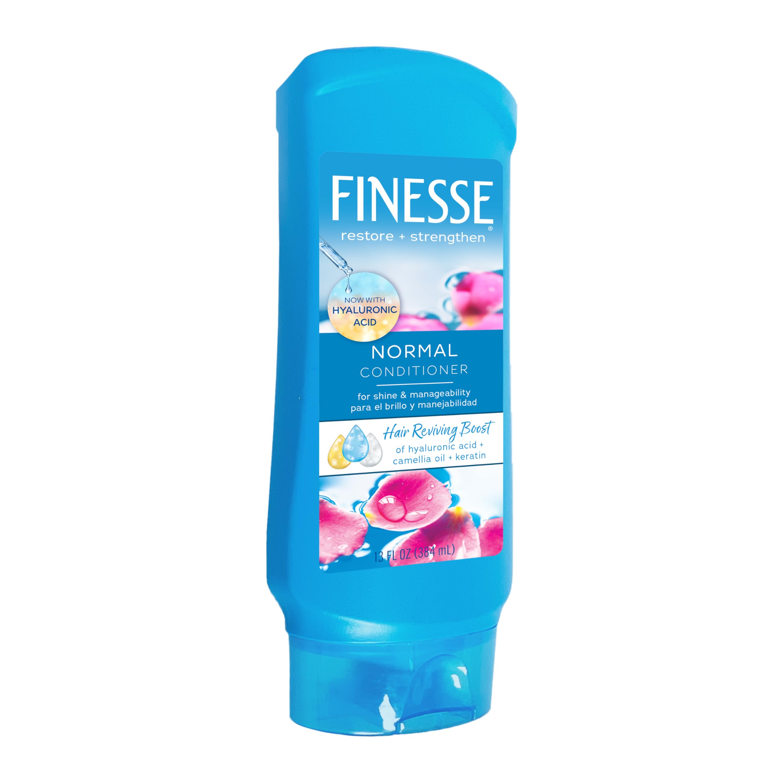 FINESSE Restore + Strengthen Normal Conditioner, 13 oz (Pack of 6), Enhance Hair 's Shine & Manageability