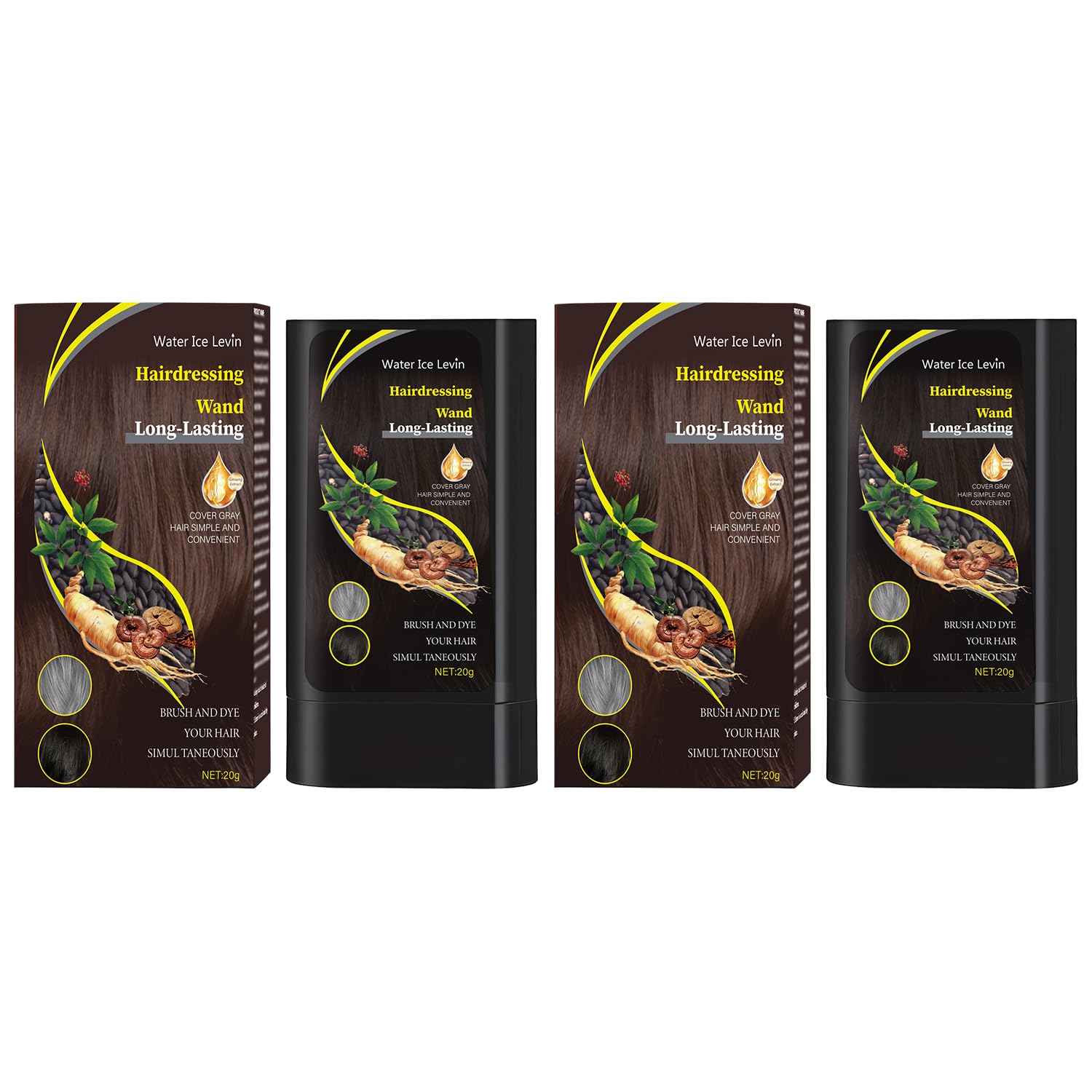 Comb Hair Dye, Safe Convenient SweatProof Hair Dye Comb, Black Hair Dyes with Combs Applicator, air Dye Comb for Quick TouchUp