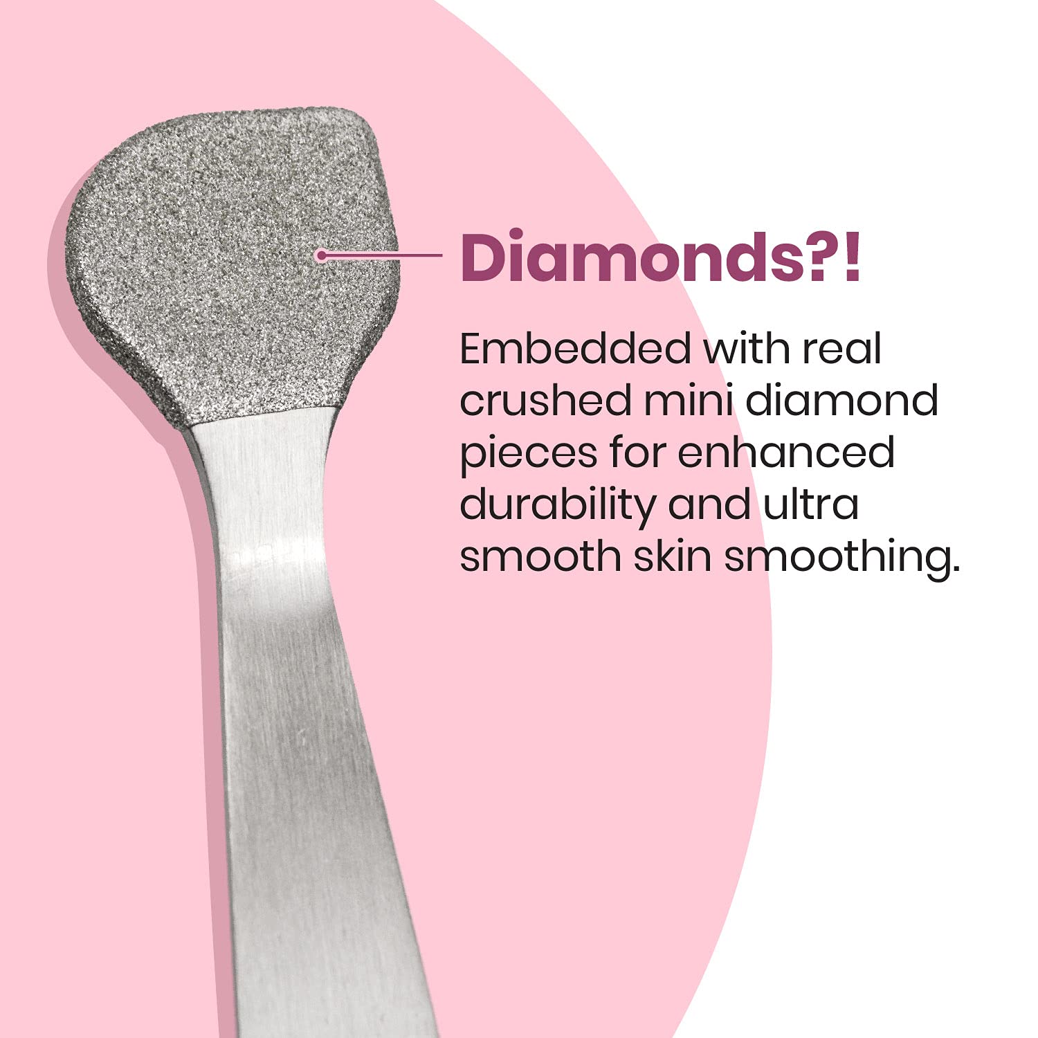 Lindo Beauty Buffer - Microdermabrasion Tool, Diamond Infused, Embedded Silicone Lip Scrubber, For Smooth Skin, Radiant Complexi