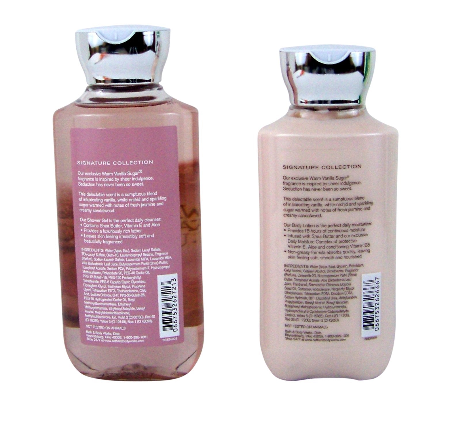 Bath & Body Works Warm Vanilla Sugar Gift Set - Shower Gel & Body Lotion Bundle