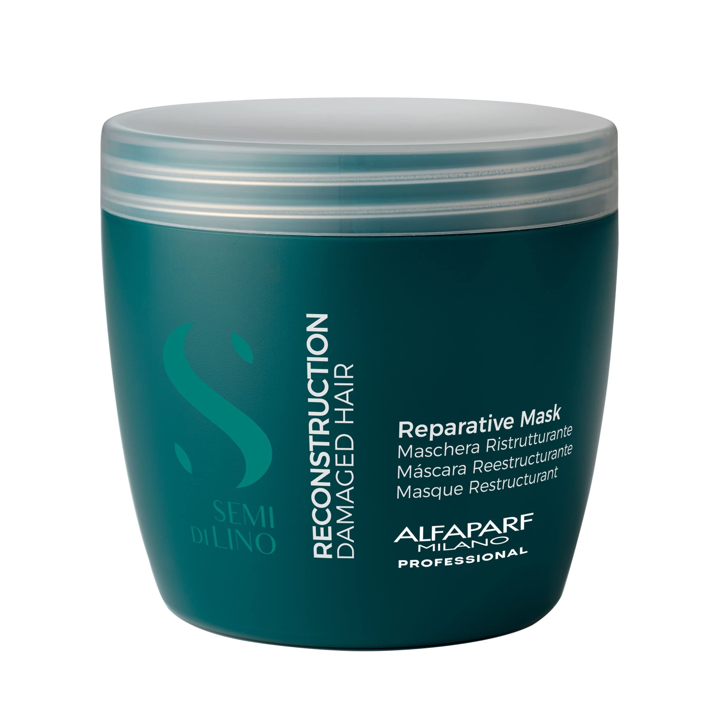Alfaparf Milano Semi Di Lino Reconstruction Reparative Mask For Damaged Hair - Safe On Color Treated Hair - Damaged Hair Repair
