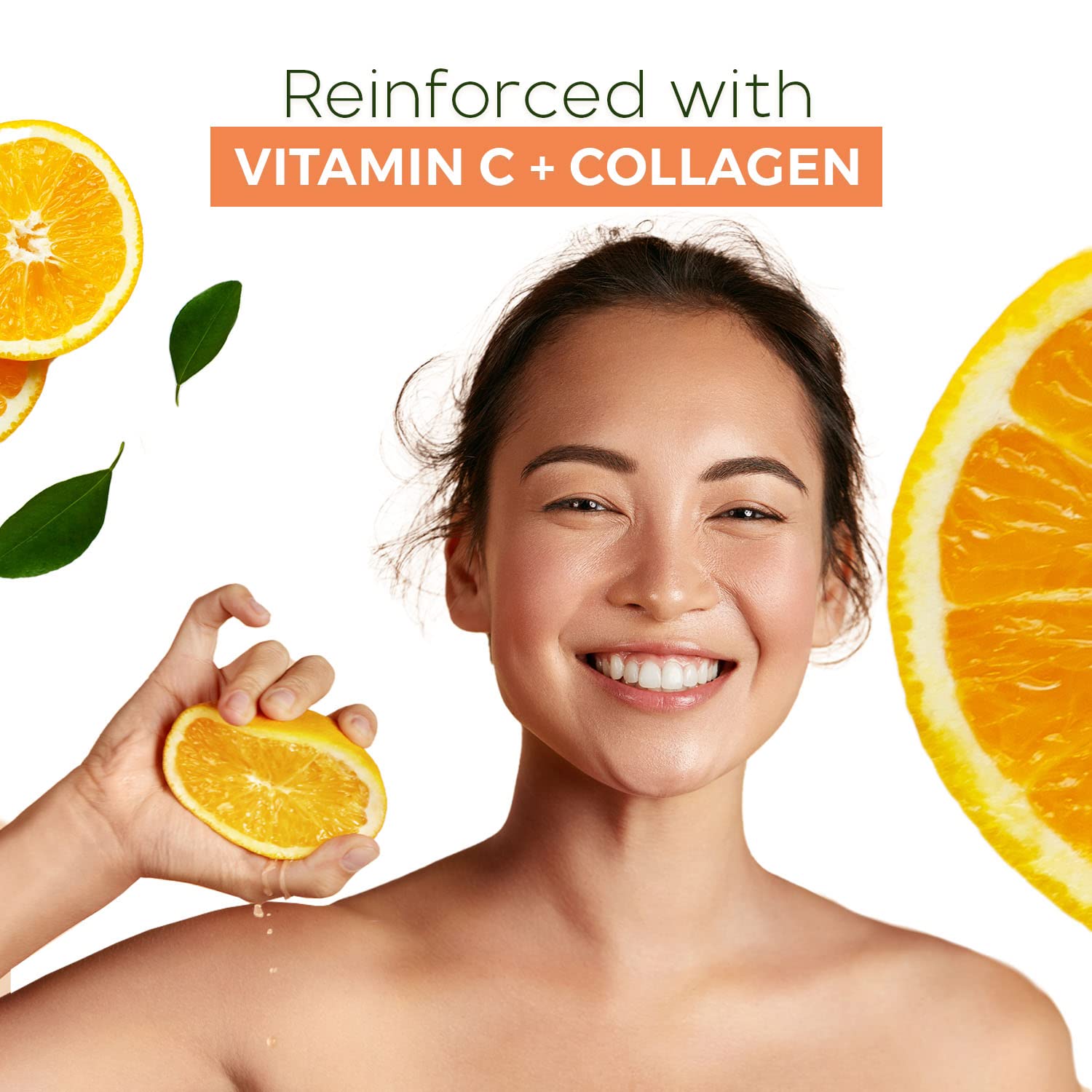 Skin Aesthetics Vitamin C & Collagen Sheet Face Mask - Reduce Wrinkles & Age Spots, Moisturizes, Hydrating & Advanced Brightenin