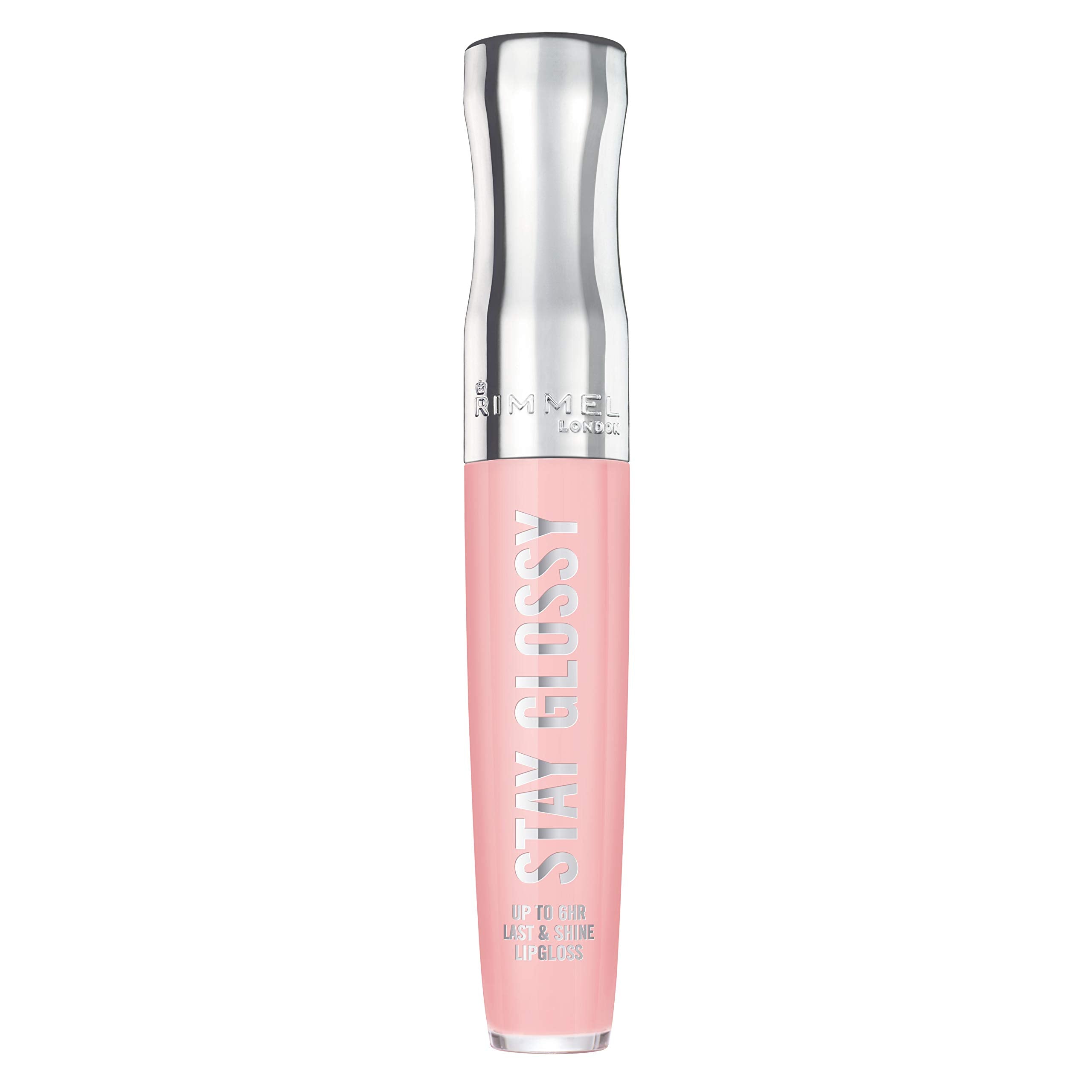 Rimmel Stay Glossy Lip Gloss - Non-Sticky and Lightweight Formula for Lip Color and Shine - 143 Sundae Best, .18oz