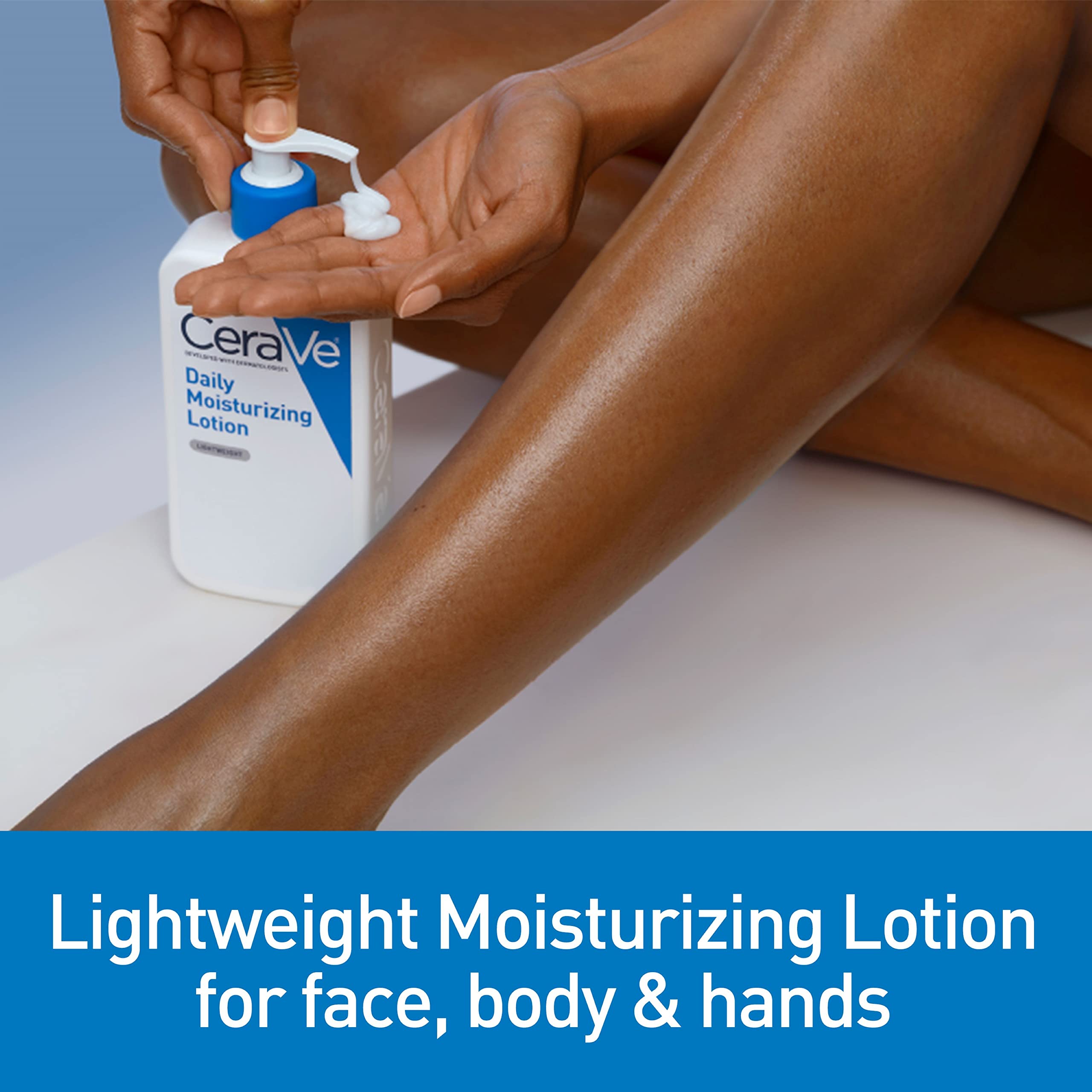 CeraVe Daily Moisturizing Lotion for Dry Skin | Body Lotion & Face Moisturizer with Hyaluronic Acid and Ceramides | Daily Moistu