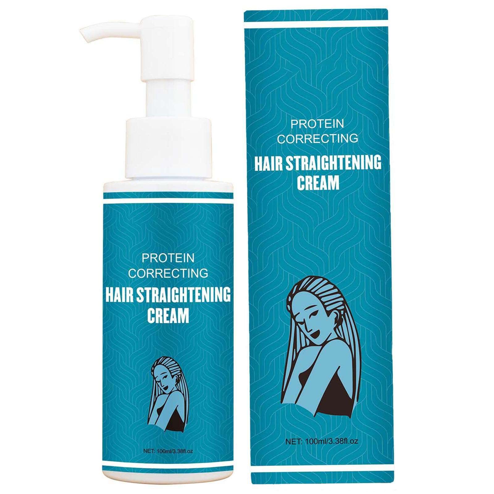 Yniquet Protein Straightening Cream, Protein Correction Hair Cream for Frizz Control Split End Repair Hydrating Hair Mask for Wa