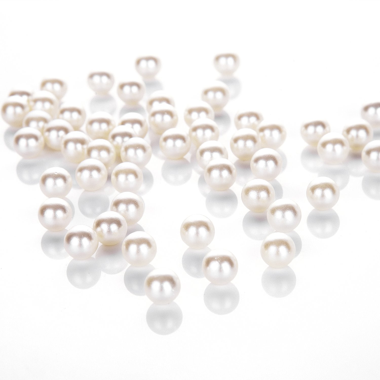 Makeup Beads For Brushes, Art Faux Pearls, Hblife 1100-Piece Round Pearl Beads To Hold Makeup Brush, Lipstick, Mascara, Eyeliner