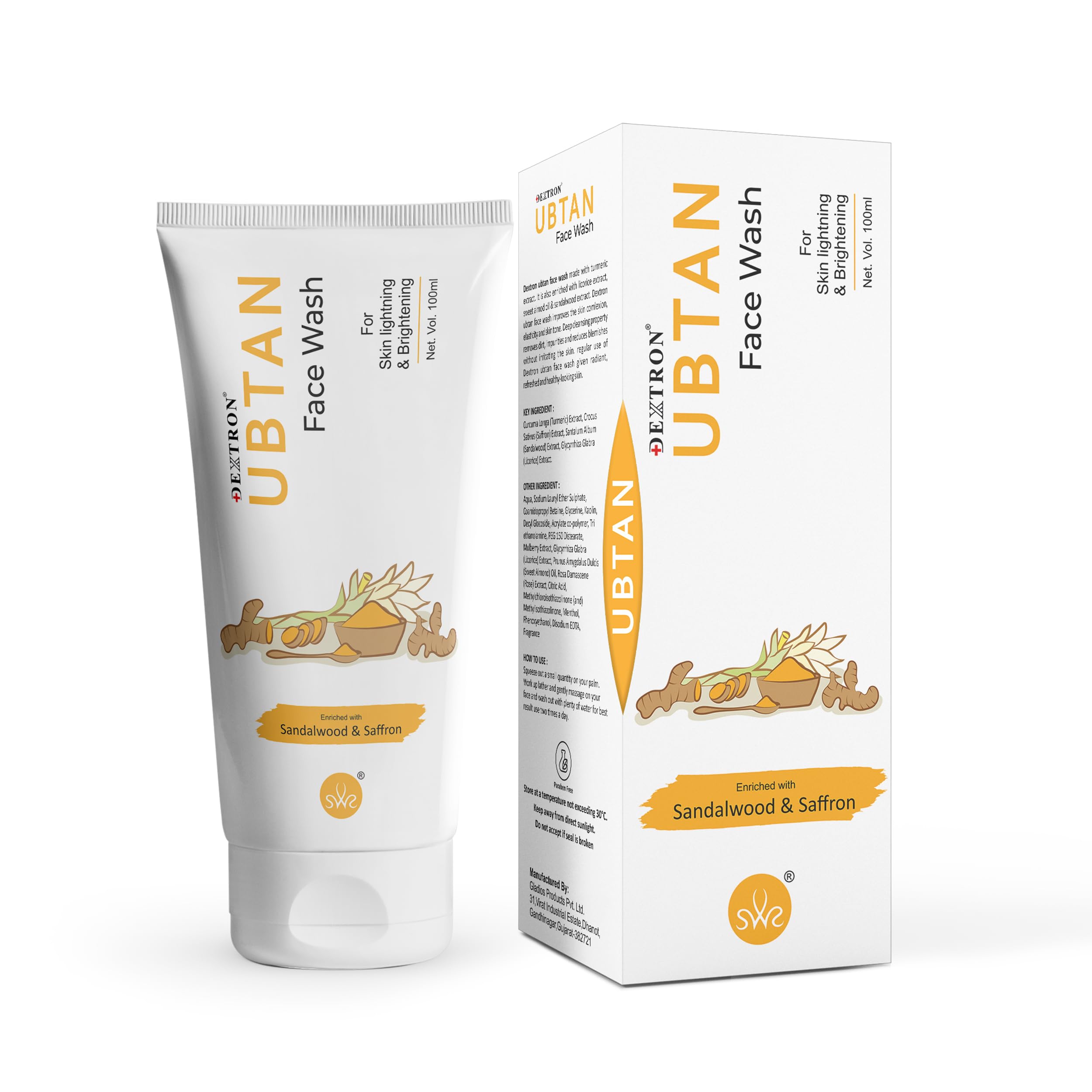Skin Whitening & Lightening Vitamin C Face Wash For All Skin Types | Deep Face Cleanser For Men & Women | 100 Ml