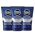 Nivea Men Maximum Hydration Deep Cleaning Face Scrub With Aloe Vera, 3 Pack Of 4.4 Oz Tubes