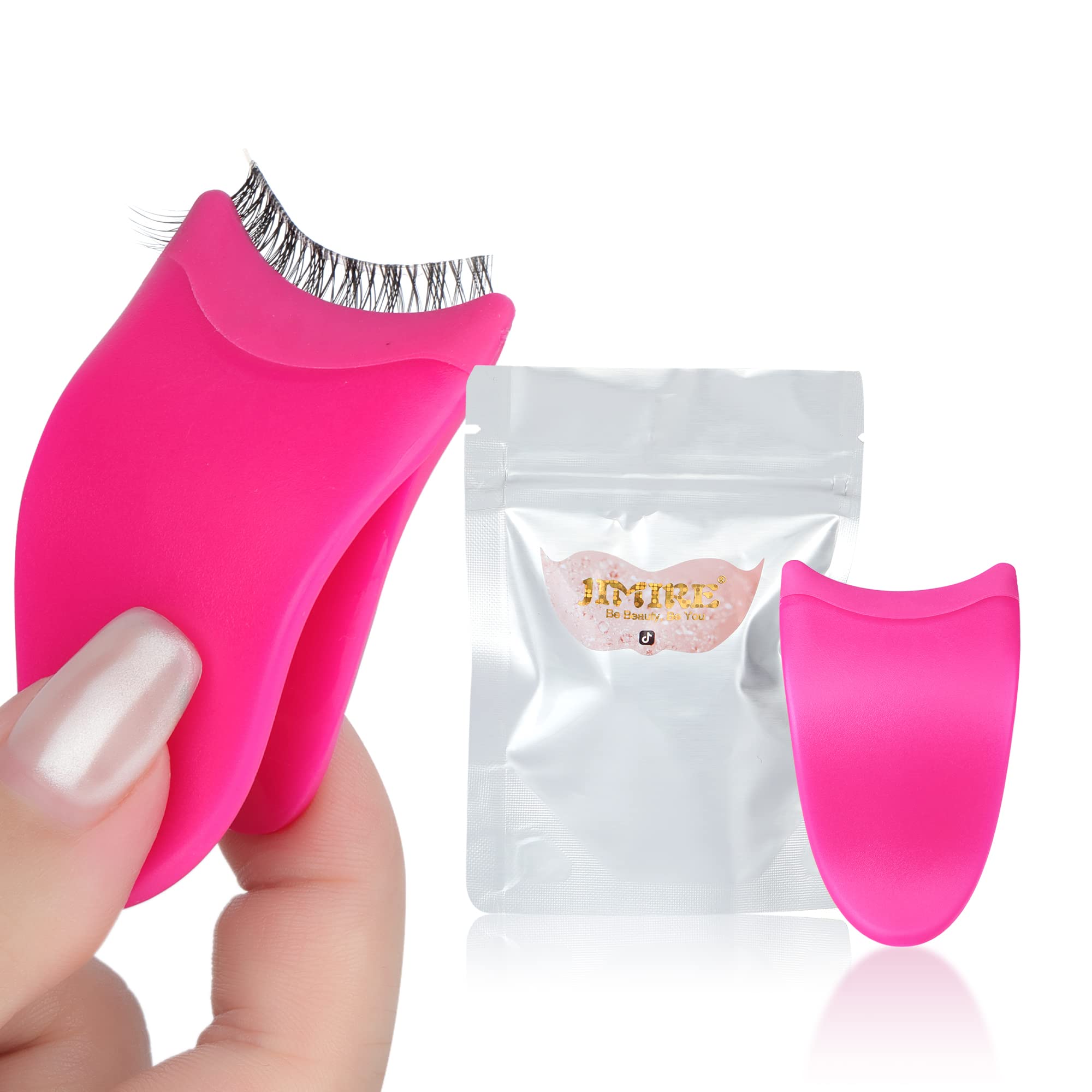False Eyelashes Applicator Tool Lashes Clip for Beginners Easy to Apply Eyelashes Daily Use Buddy Tool Pinzas para Pestaas (Plum