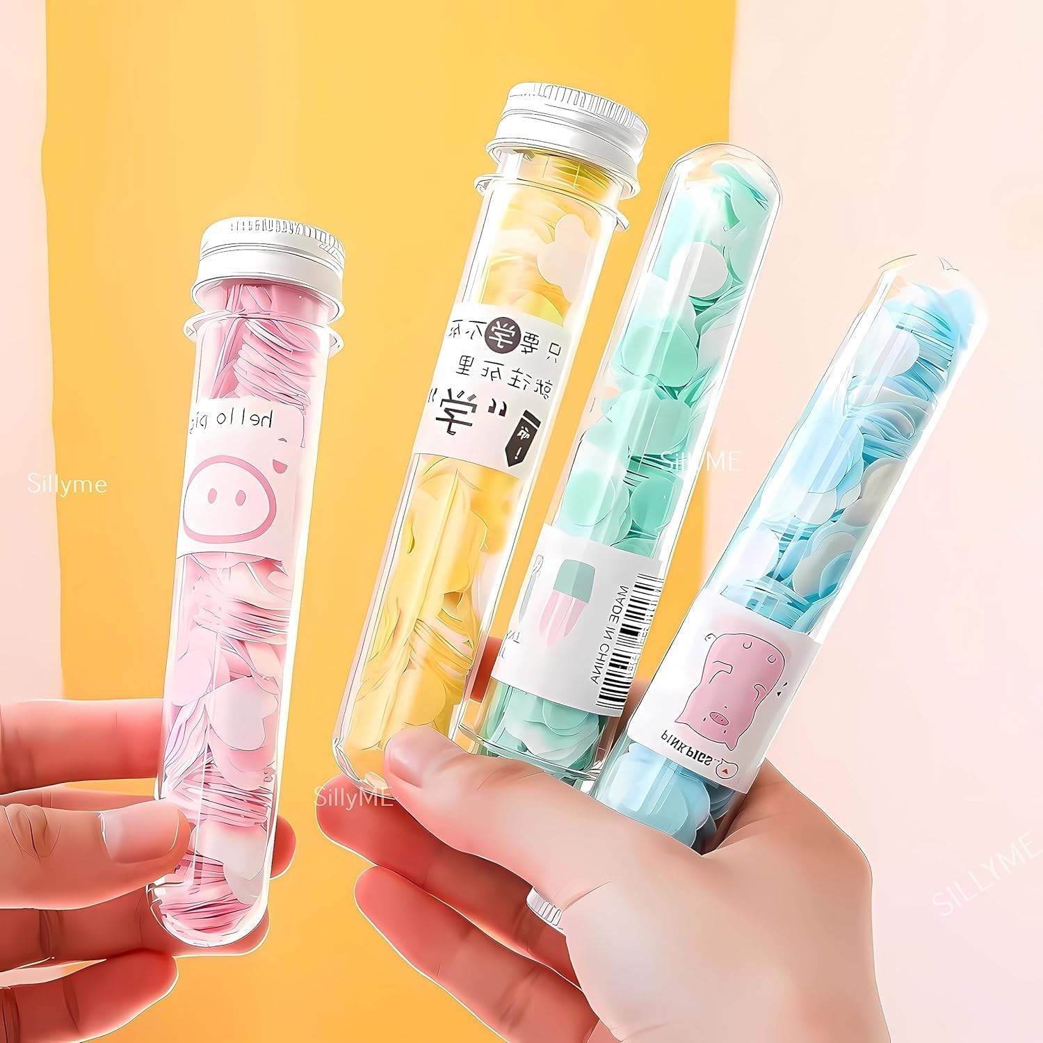 Lecherous Beautiful Design Tube Shape Bottle Paper Soap Clean Soft Hand Wash, Face Wash For Travel/Office/Home  Pack Of 1 Asso